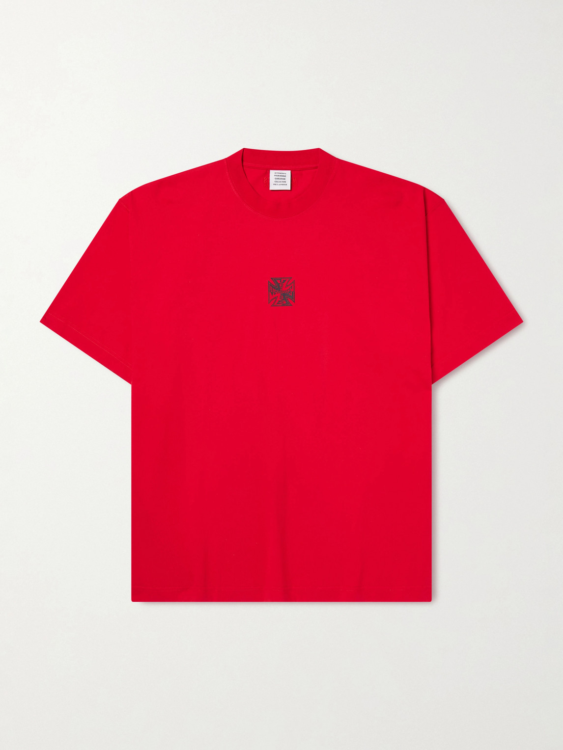 Vetements Biker Cross ogo-Print Cotton-Jersey T-Shirt - Men