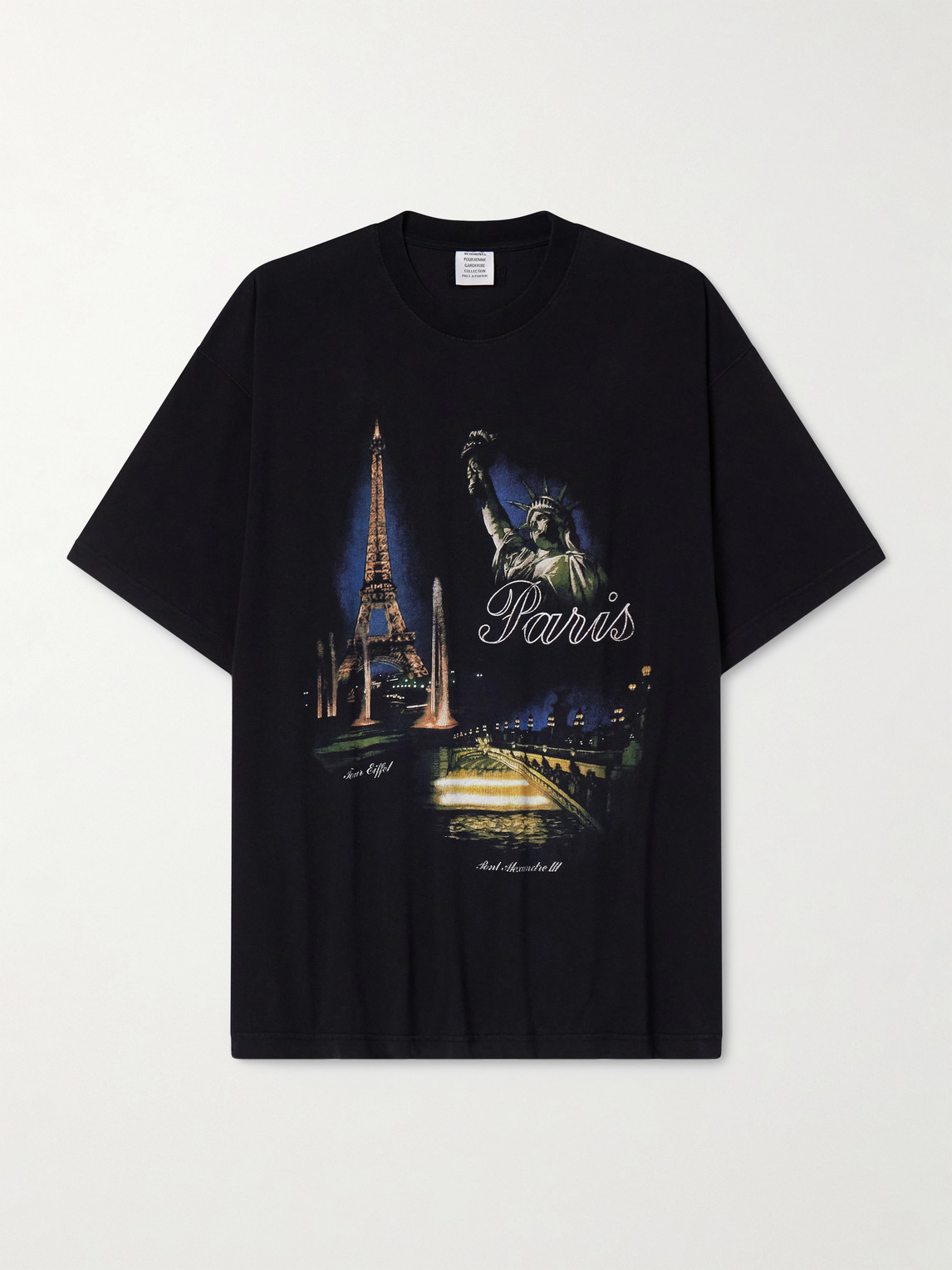 Vetements Paris Tourist Printed Cotton-Jersey T-Shirt - Men
