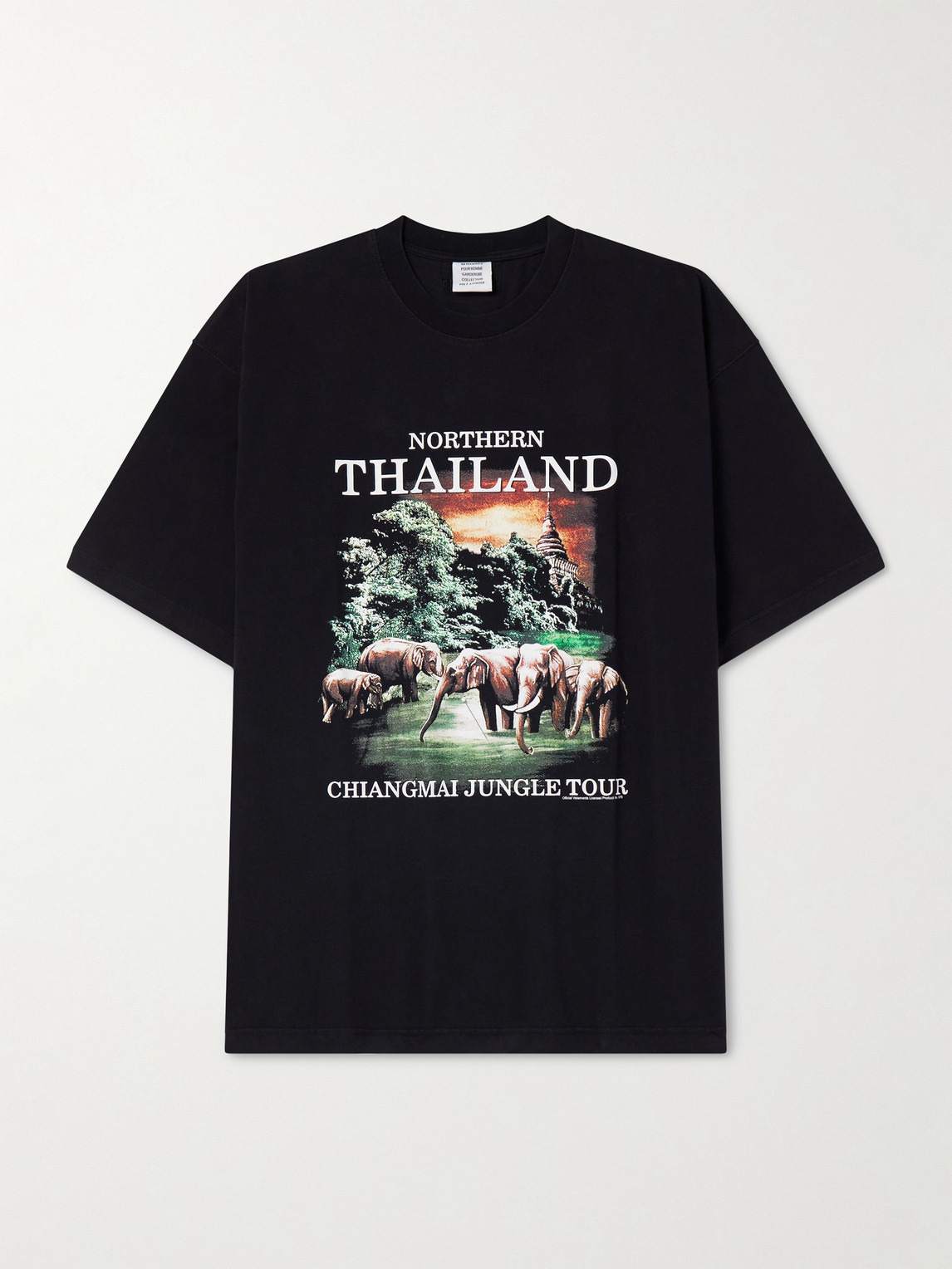 VETEMENTS – Thailand Tourist Oversized Cotton-Jersey T-Shirt