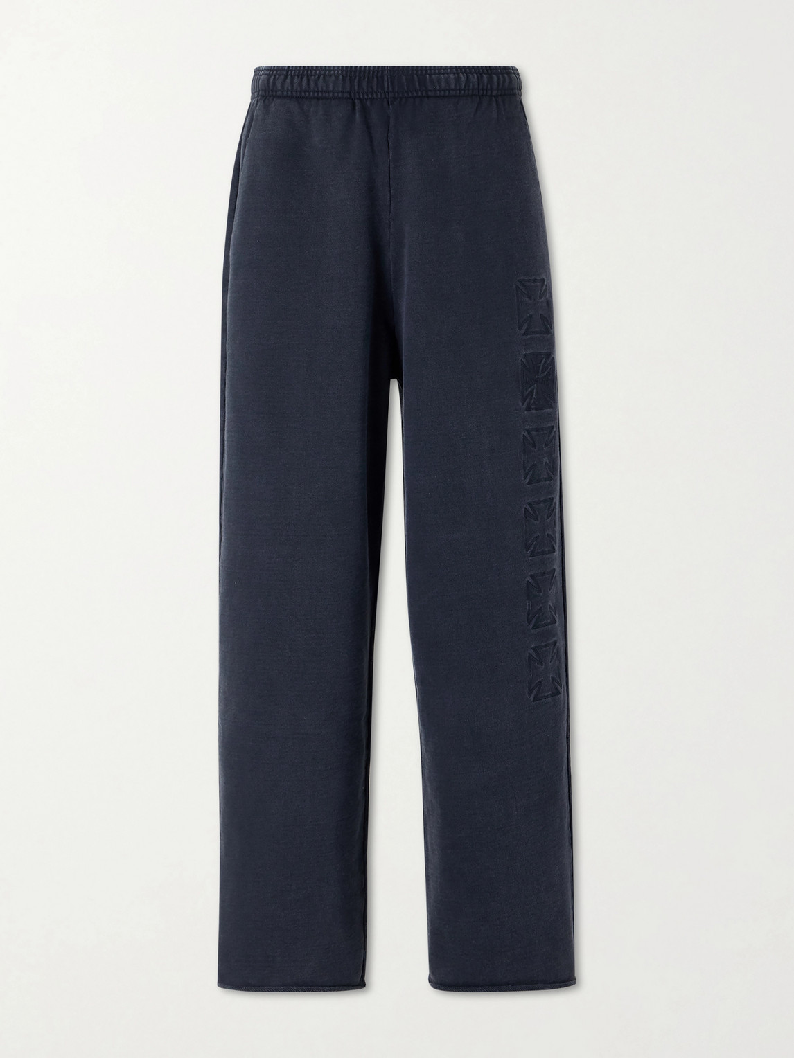 VETEMENTS – Straight-Leg Logo-Embroidered Cotton-Jersey Sweatpants