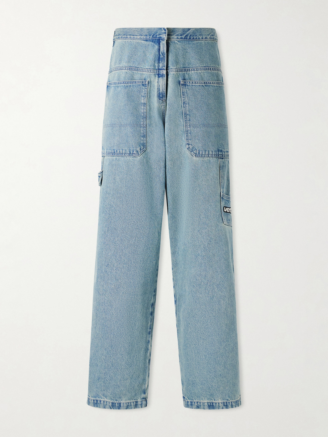 Vetements Back-to-front Wide-leg Jeans In Blue