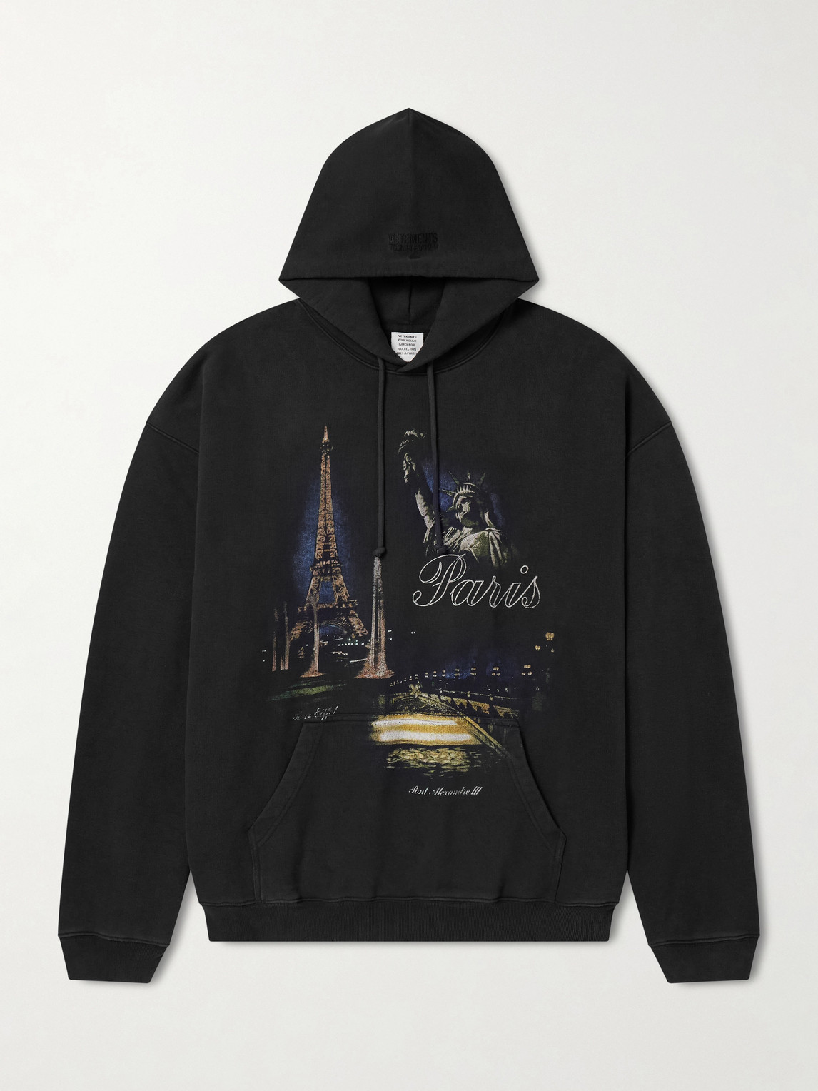 VETEMENTS – Paris Tourist Printed Cotton-Blend Jersey Hoodie