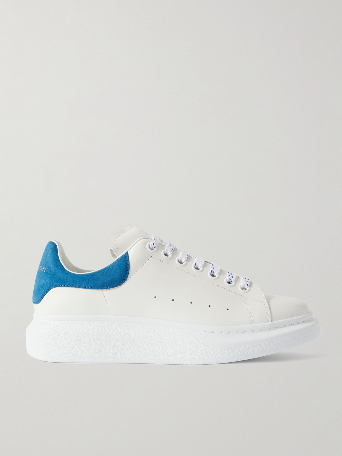 McQueen – Exaggerated-Sole Leather Sneakers