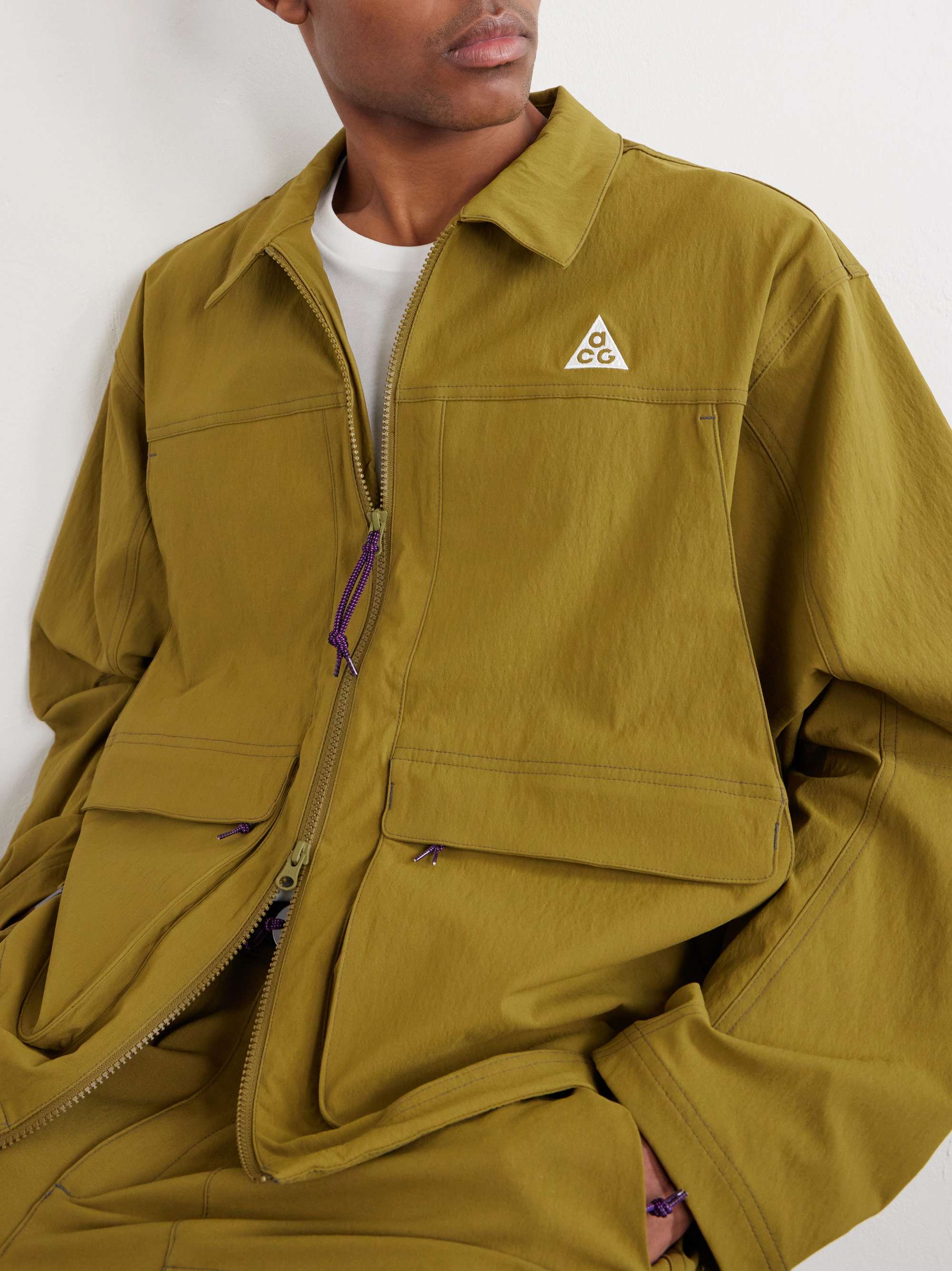 NIKE ACG UV Smith Summit Paneled Stretch-Nylon Jacket for Men | MR