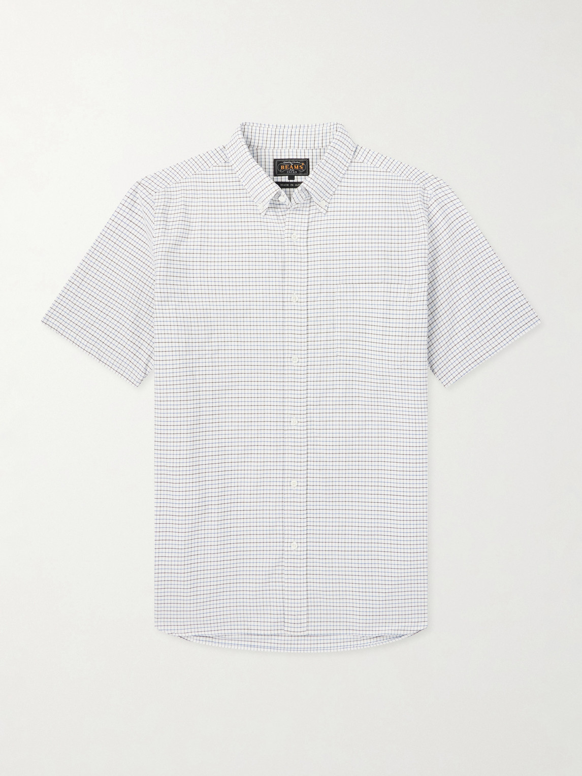 Beams Plus Button-Down Collar Checked Cotton Shirt - Men