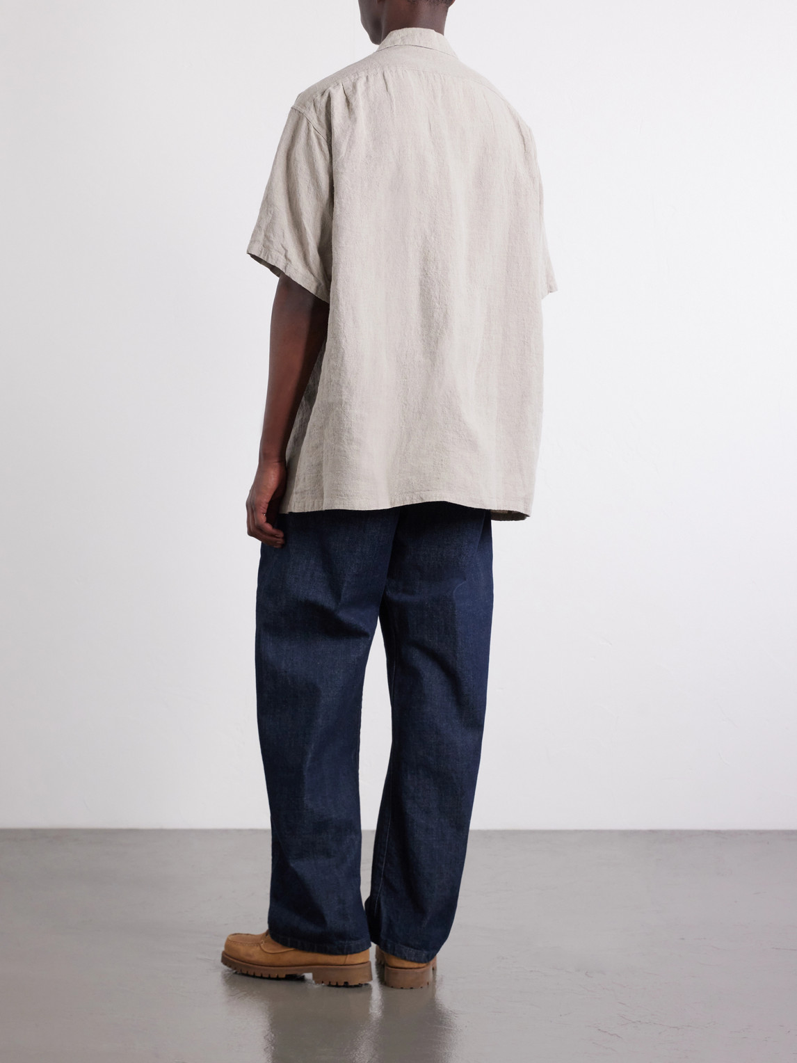  Beams Plus - Convertible-collar Linen Shirt - Men - Neutrals - S 