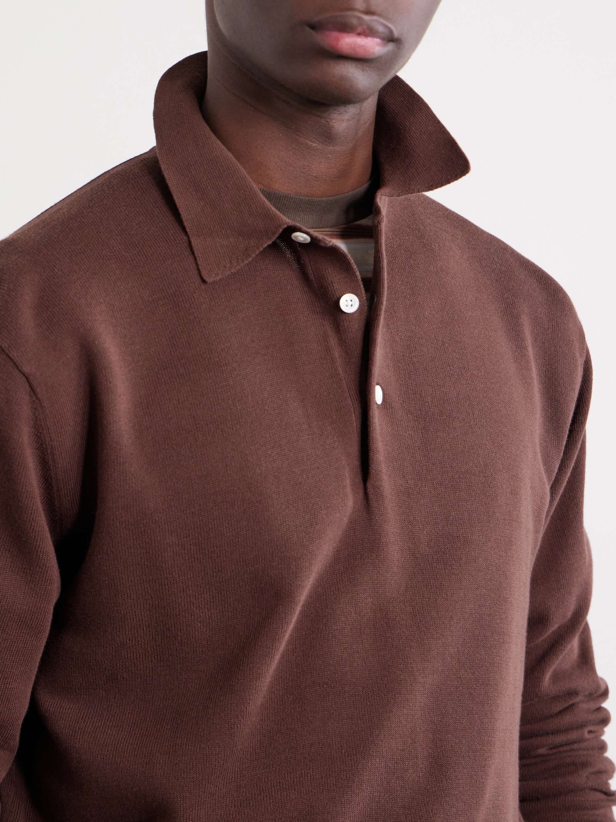 BEAMS PLUS Knitted Polo Shirt for Men | MR PORTER