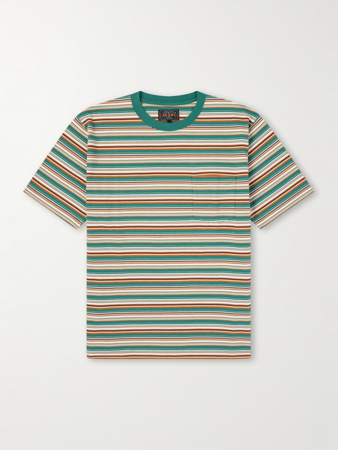Beams Plus Striped Cotton-Jersey T-Shirt - Men