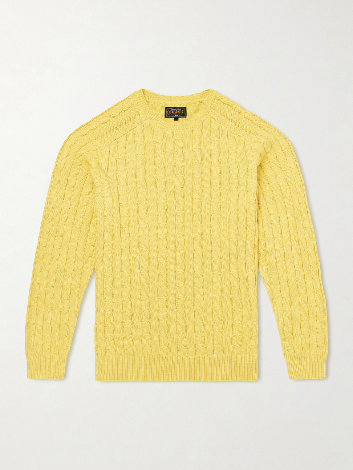 Beams Plus Cable-Knit Cotton Sweater - Men