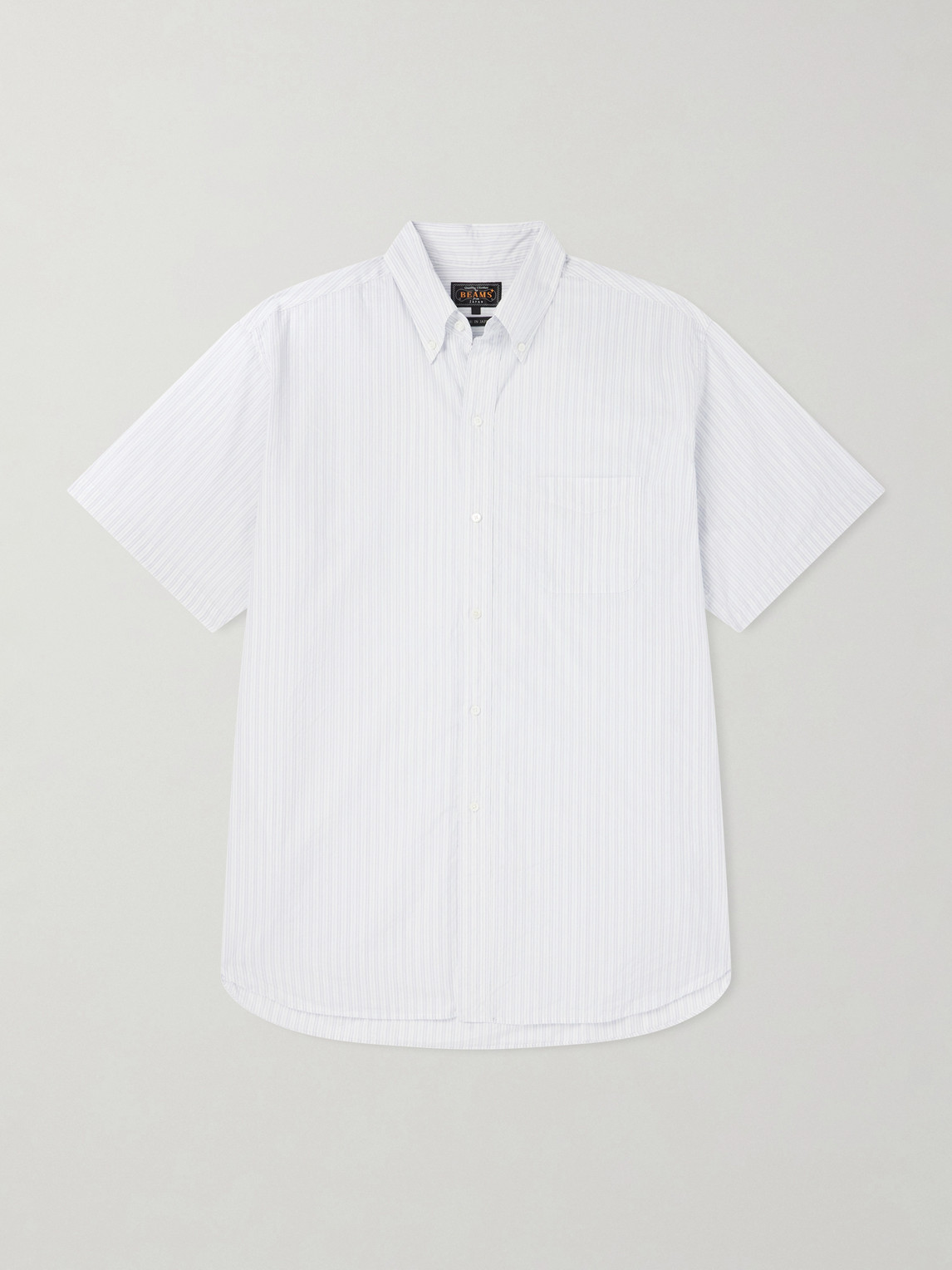 Beams Plus Button-Down Collar Striped Cotton Shirt - Men