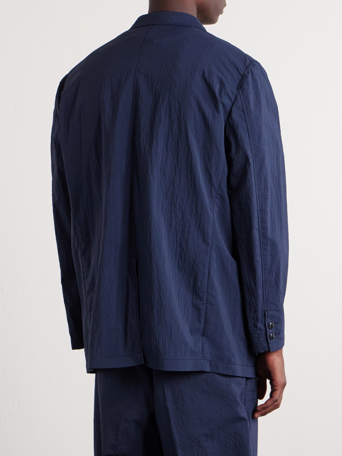  Beams Plus - 3b Anywhere(wear) Seersucker Blazer - Men - Blue - S 