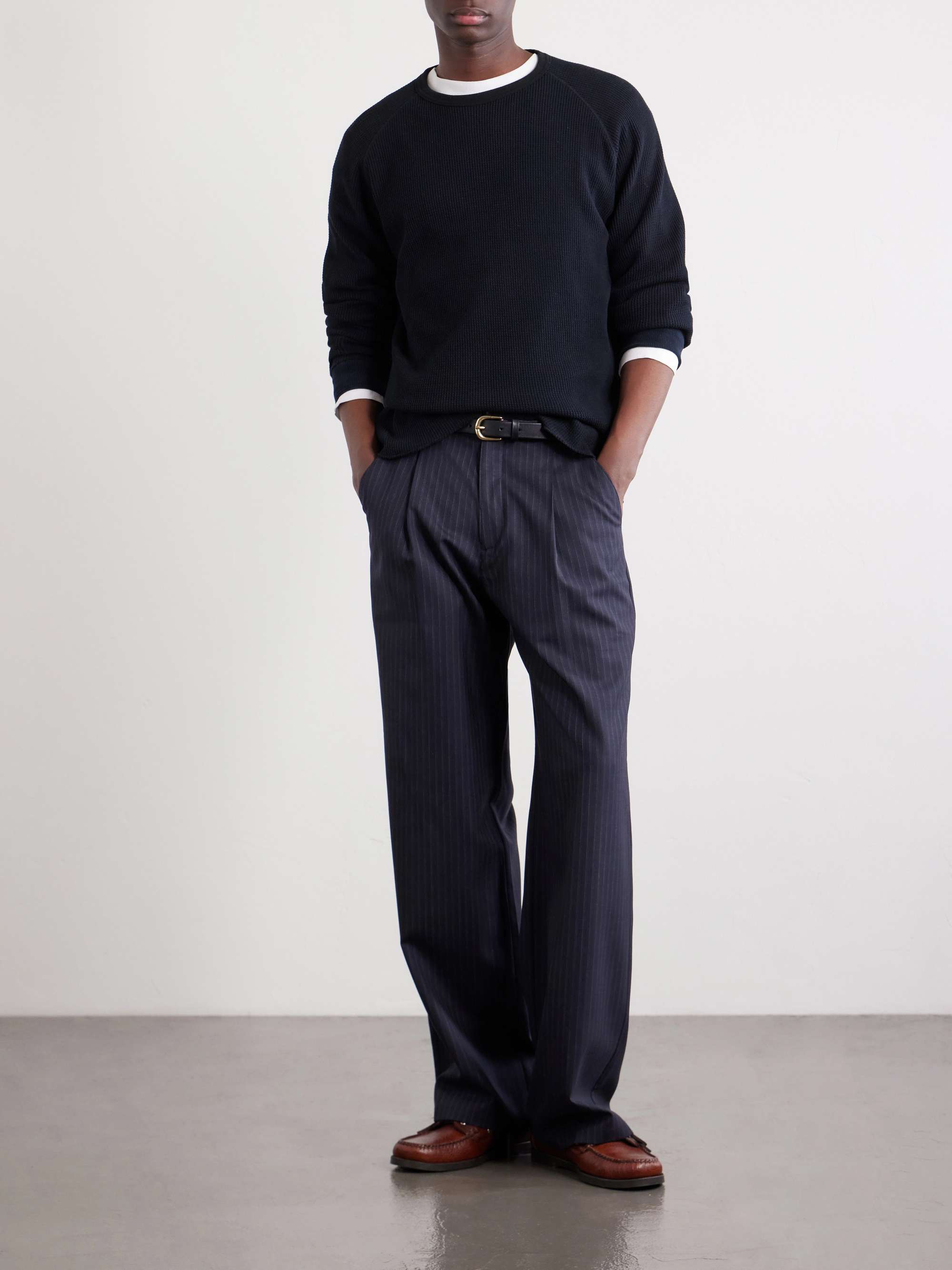 BEAMS PLUS Slim-Fit Waffle-Knit Cotton T-Shirt