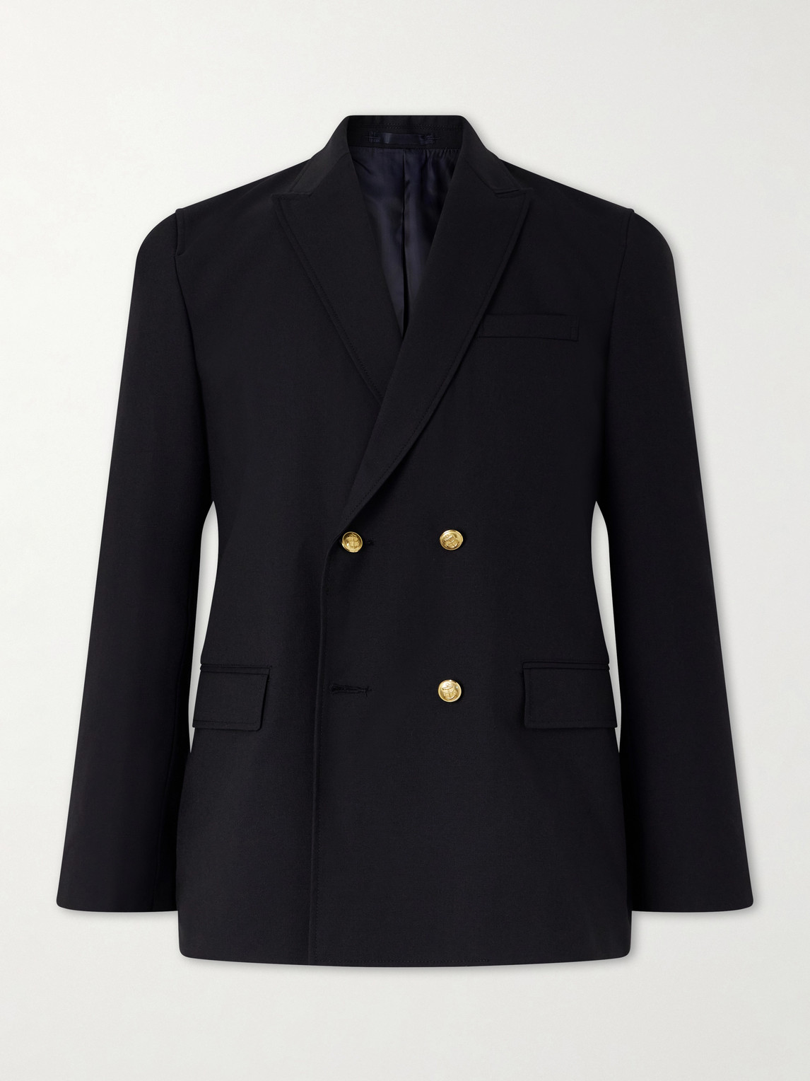 Beams Plus Double-Breasted Grain de Poudre Wool Blazer - Men