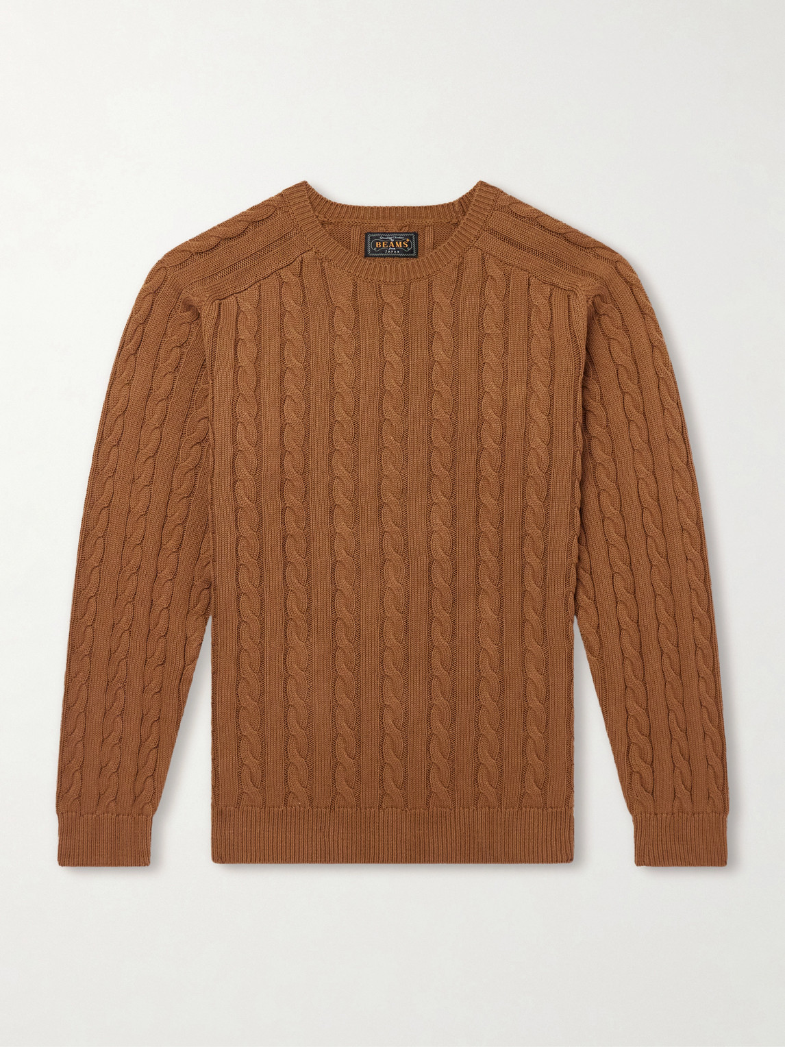 Beams Plus Cable-Knit Cotton weater - Men