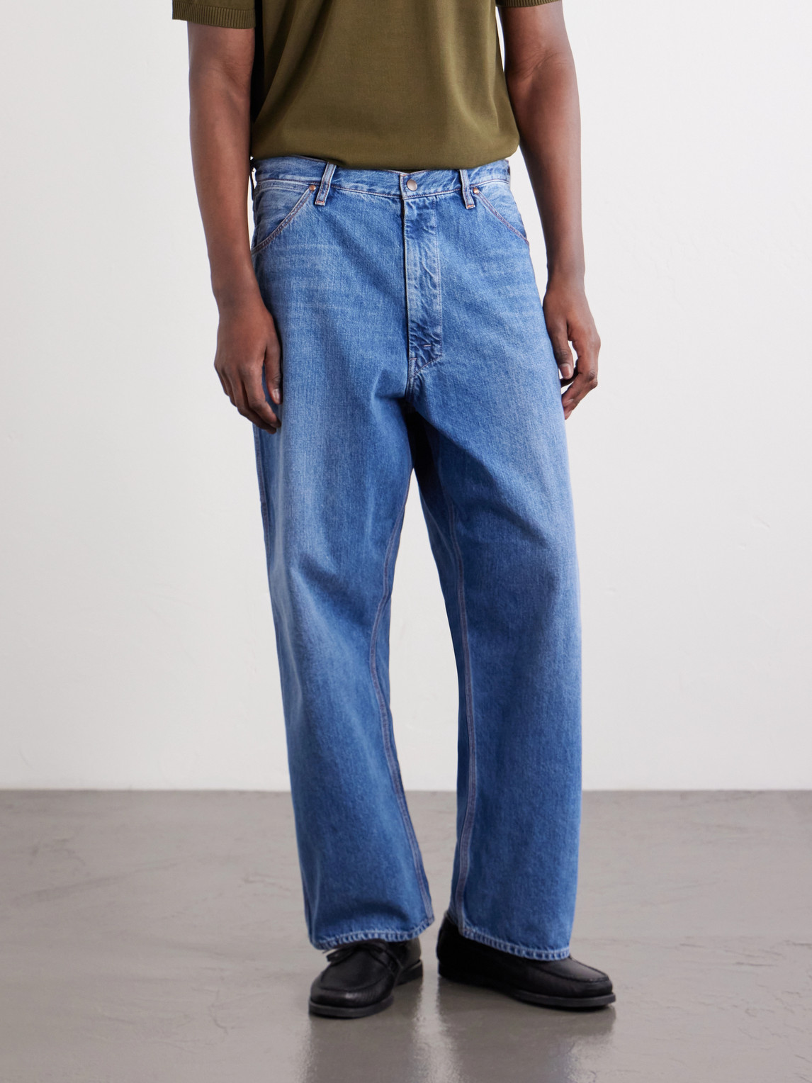  Beams Plus - Painters Straight-leg Jeans - Men - Blue - S 
