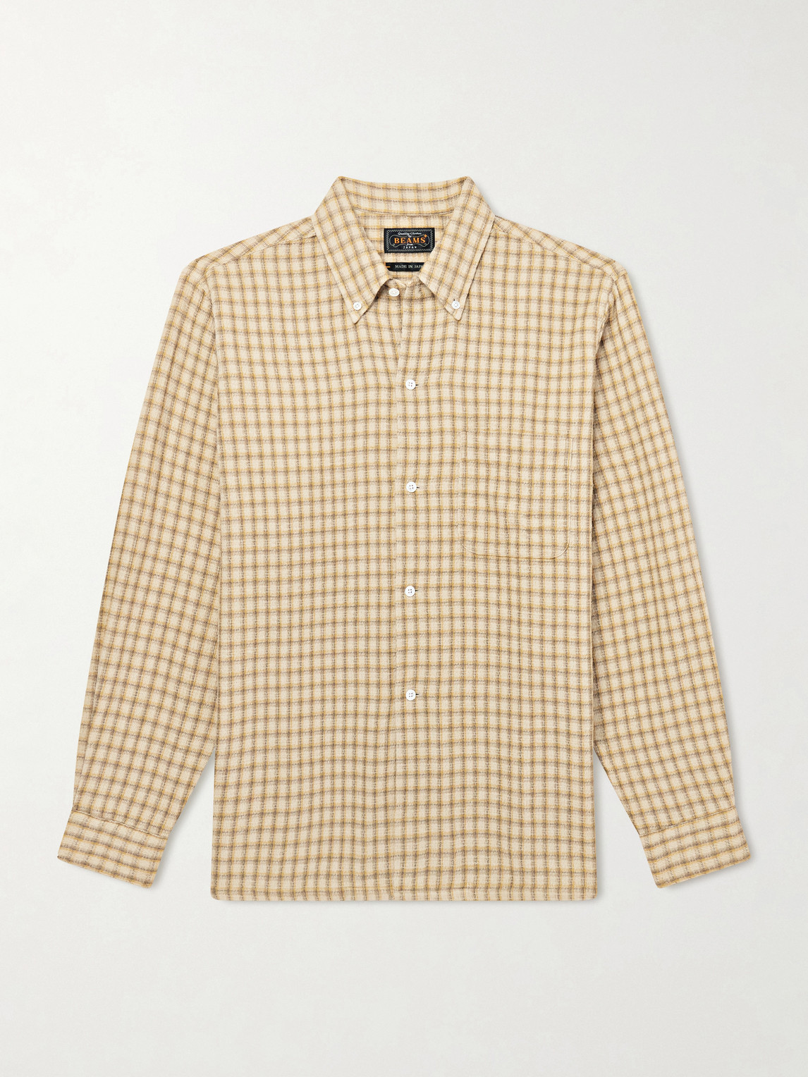 Beams Plus Button-Down Collar Checked Cotton Shirt - Men