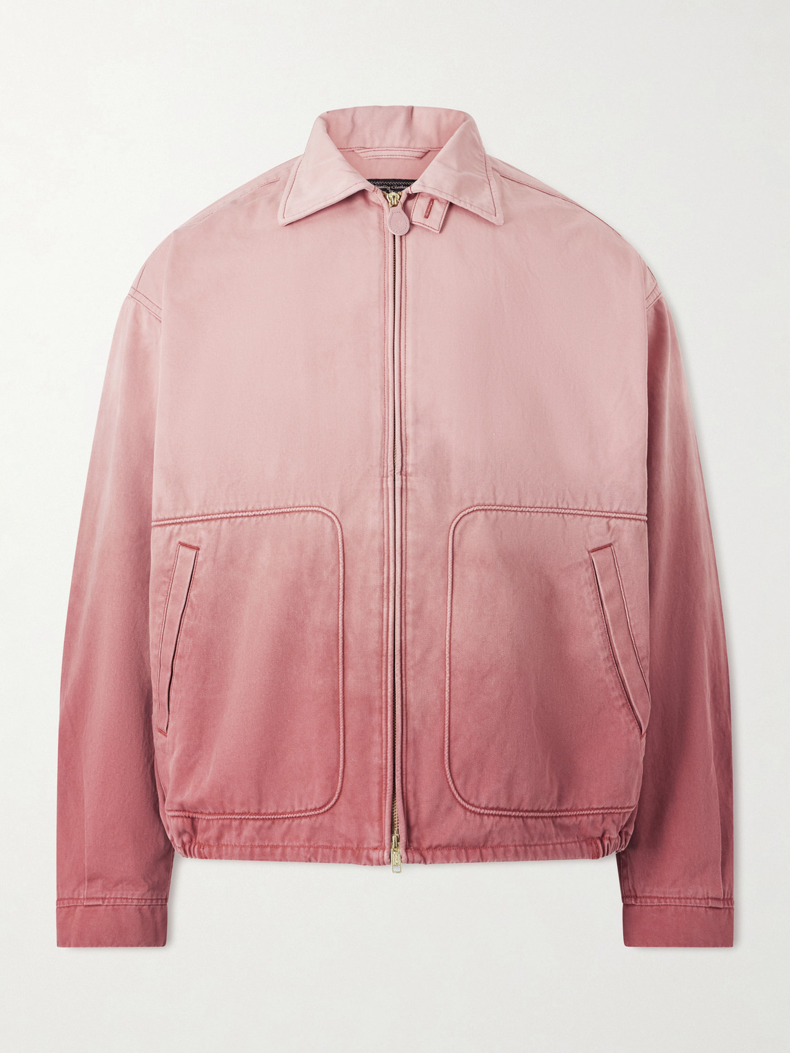 Beams Cotton-twill Blouson Jacket In Pink