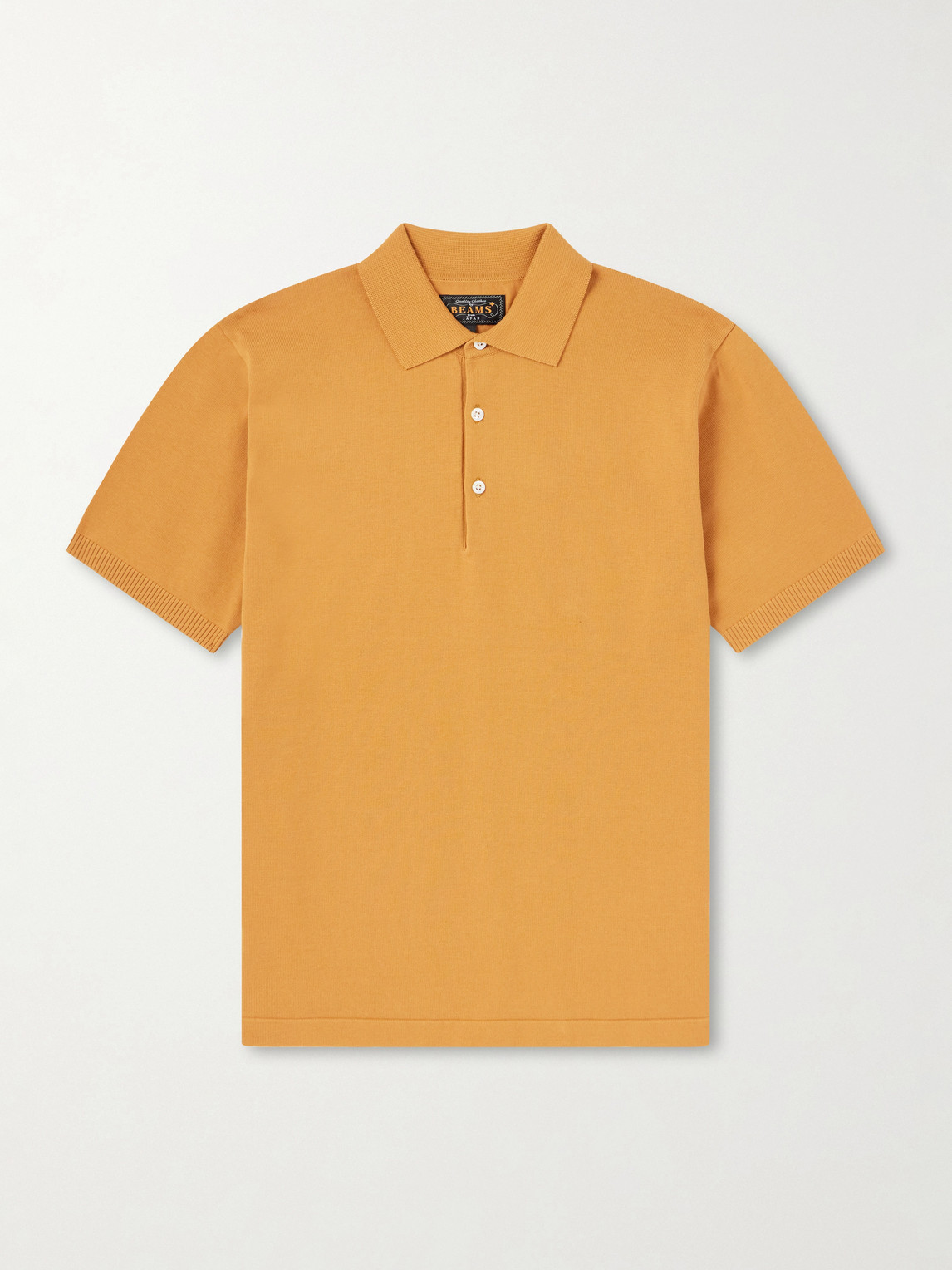 Beams Cotton Polo Shirt In Orange