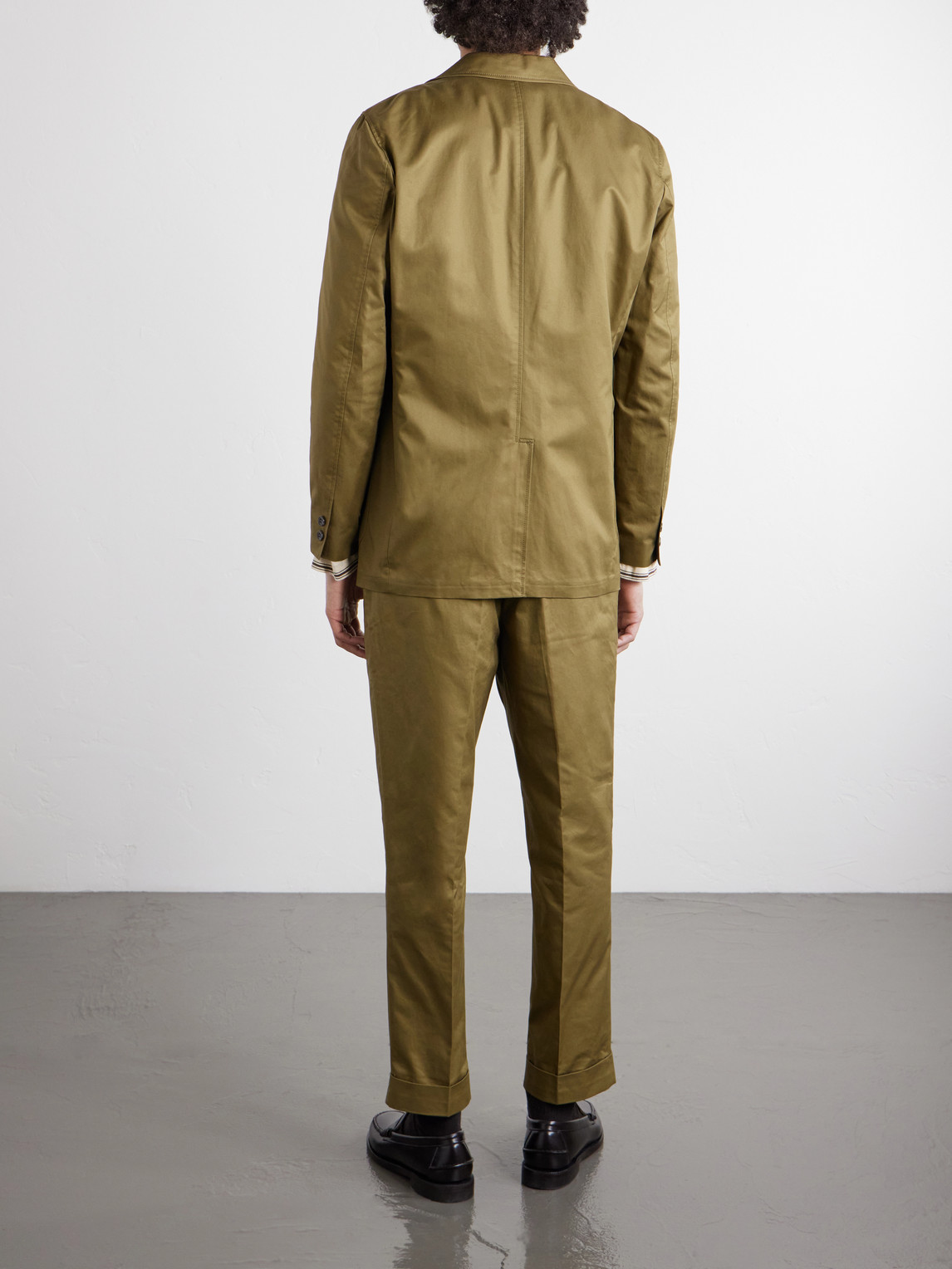  Beams Plus - 3b Cotton-twill Suit Jacket - Men - Green - S 