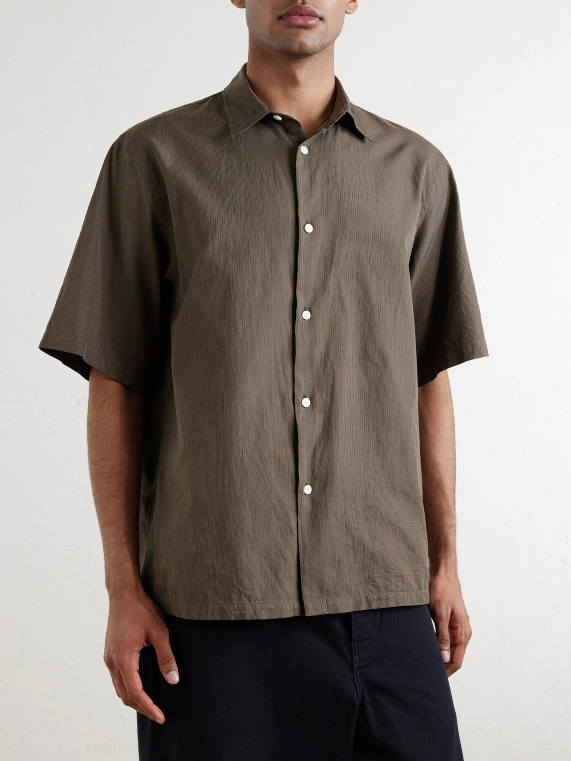 Cotton And Silk-Blend Shirt