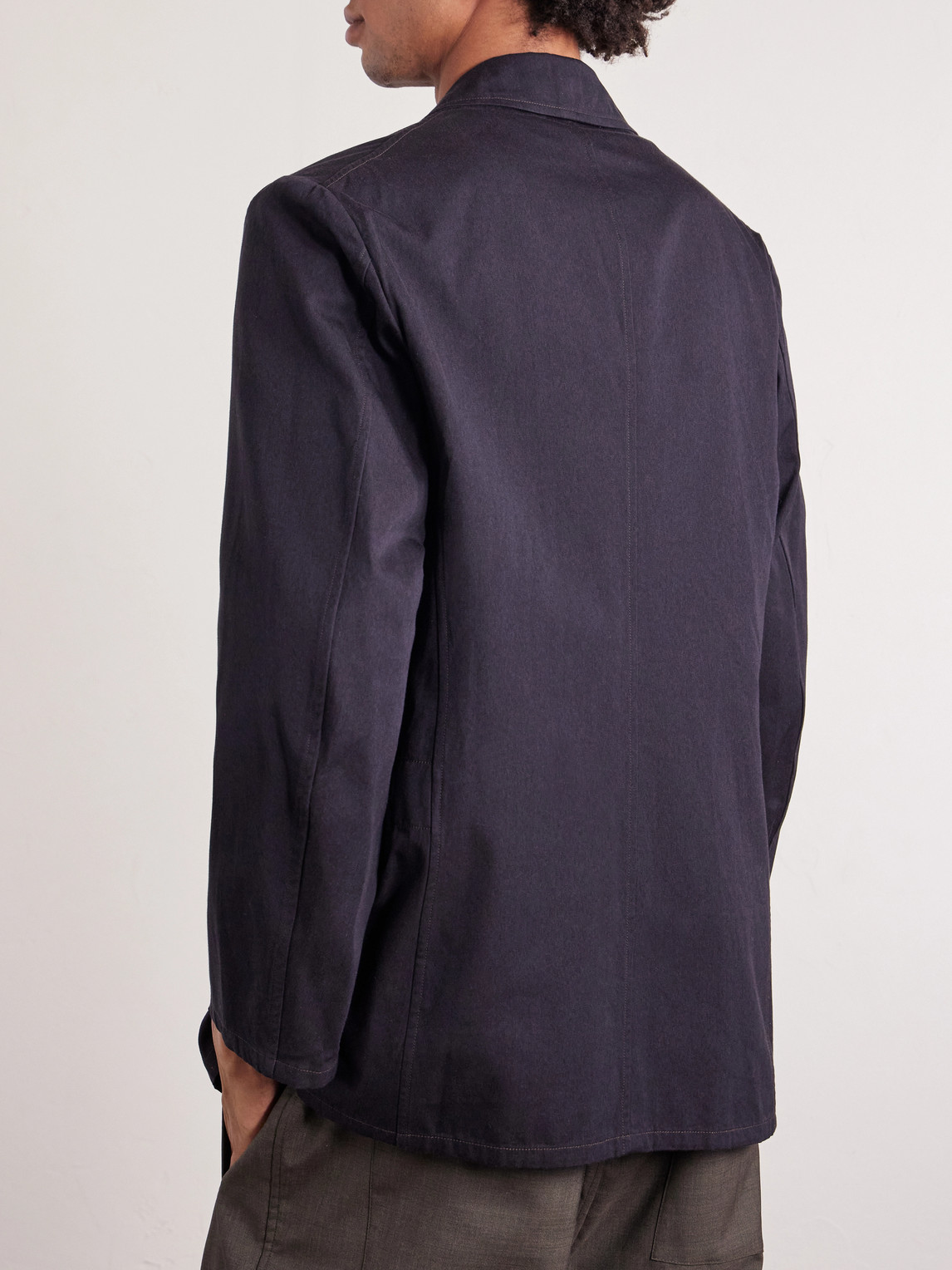  Kaptain Sunshine - Take Easy Cotton Blazer - Men - Blue - 3 
