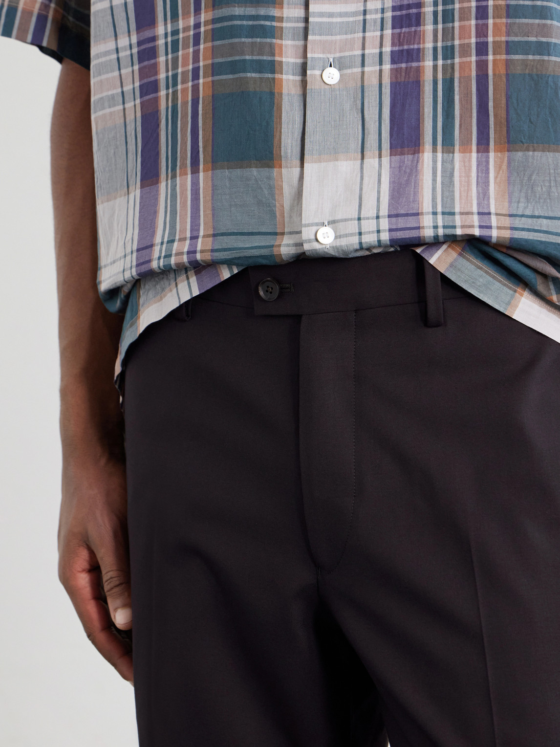 Straight-Leg Wool
