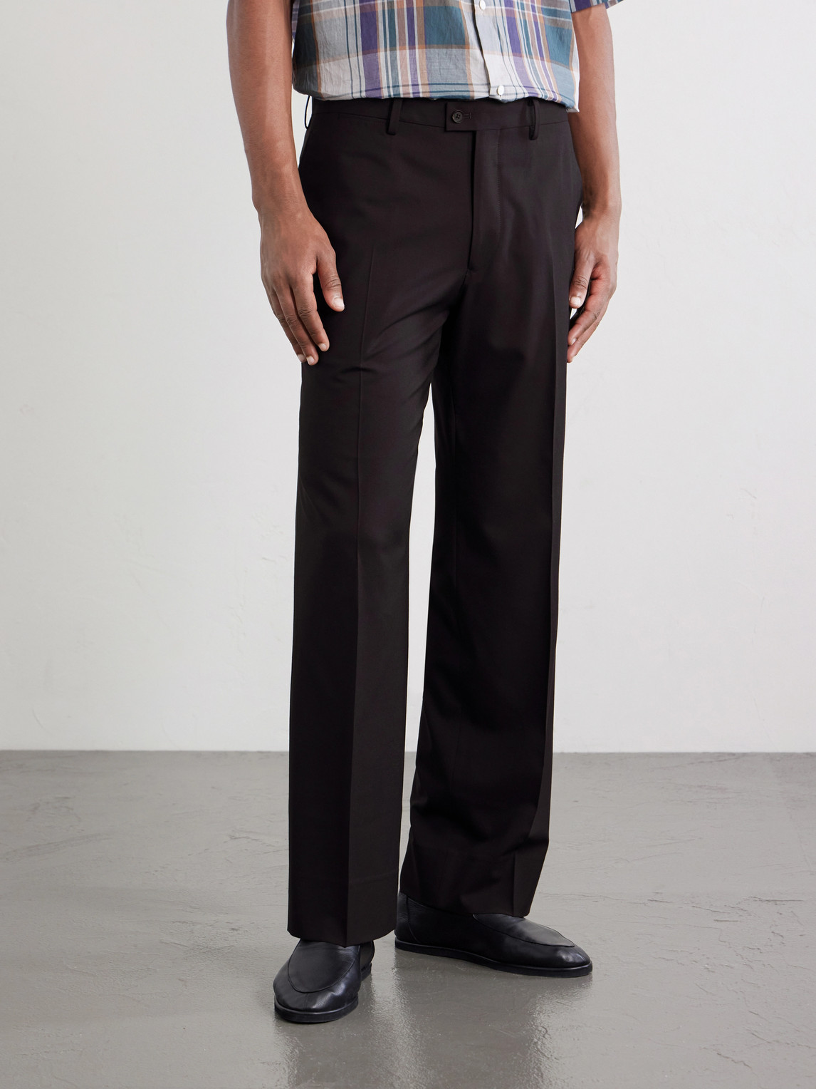 Straight-Leg Wool