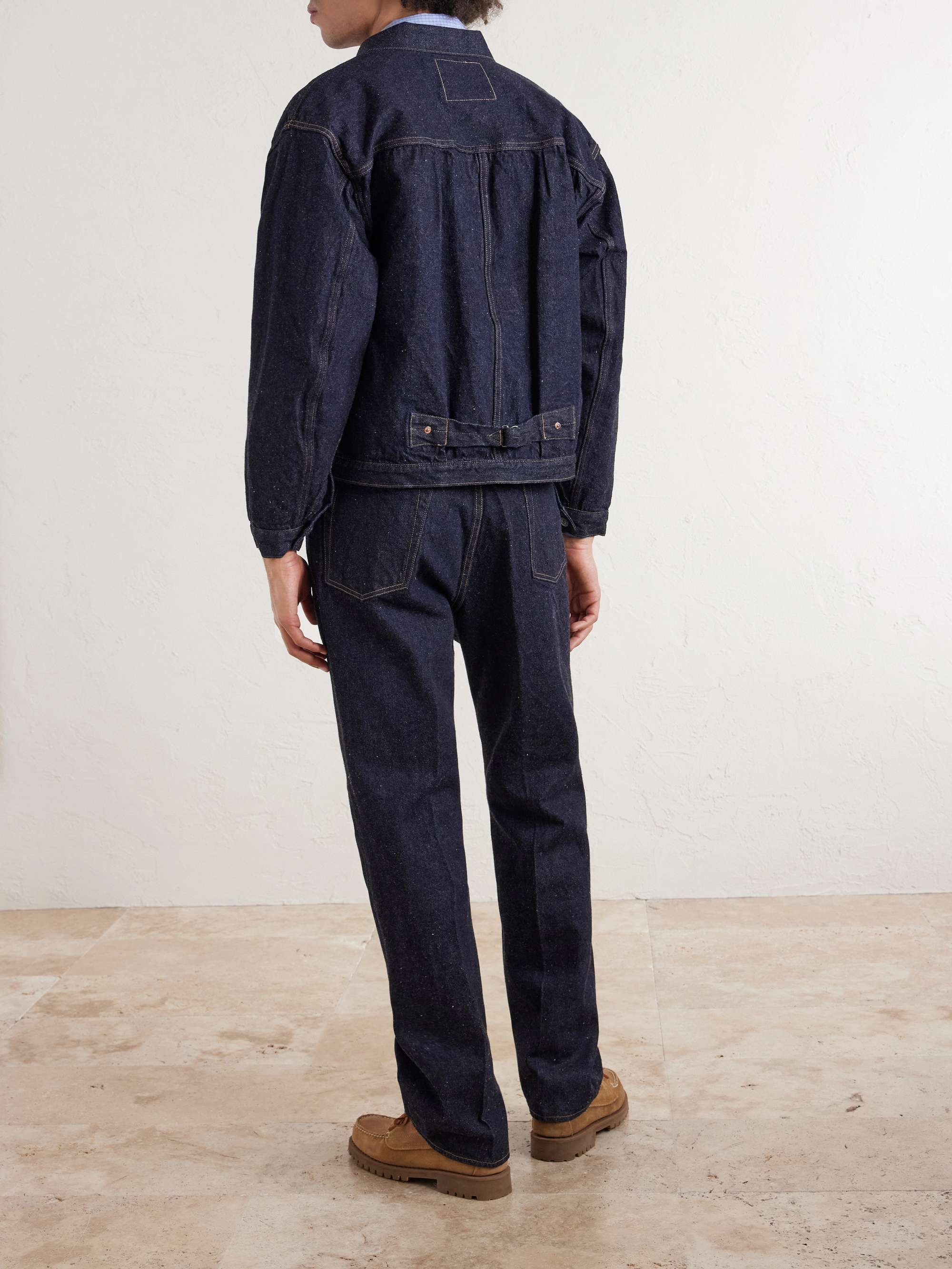 KAPTAIN SUNSHINE Pleated Selvedge Denim Jacket for Men | MR PORTER