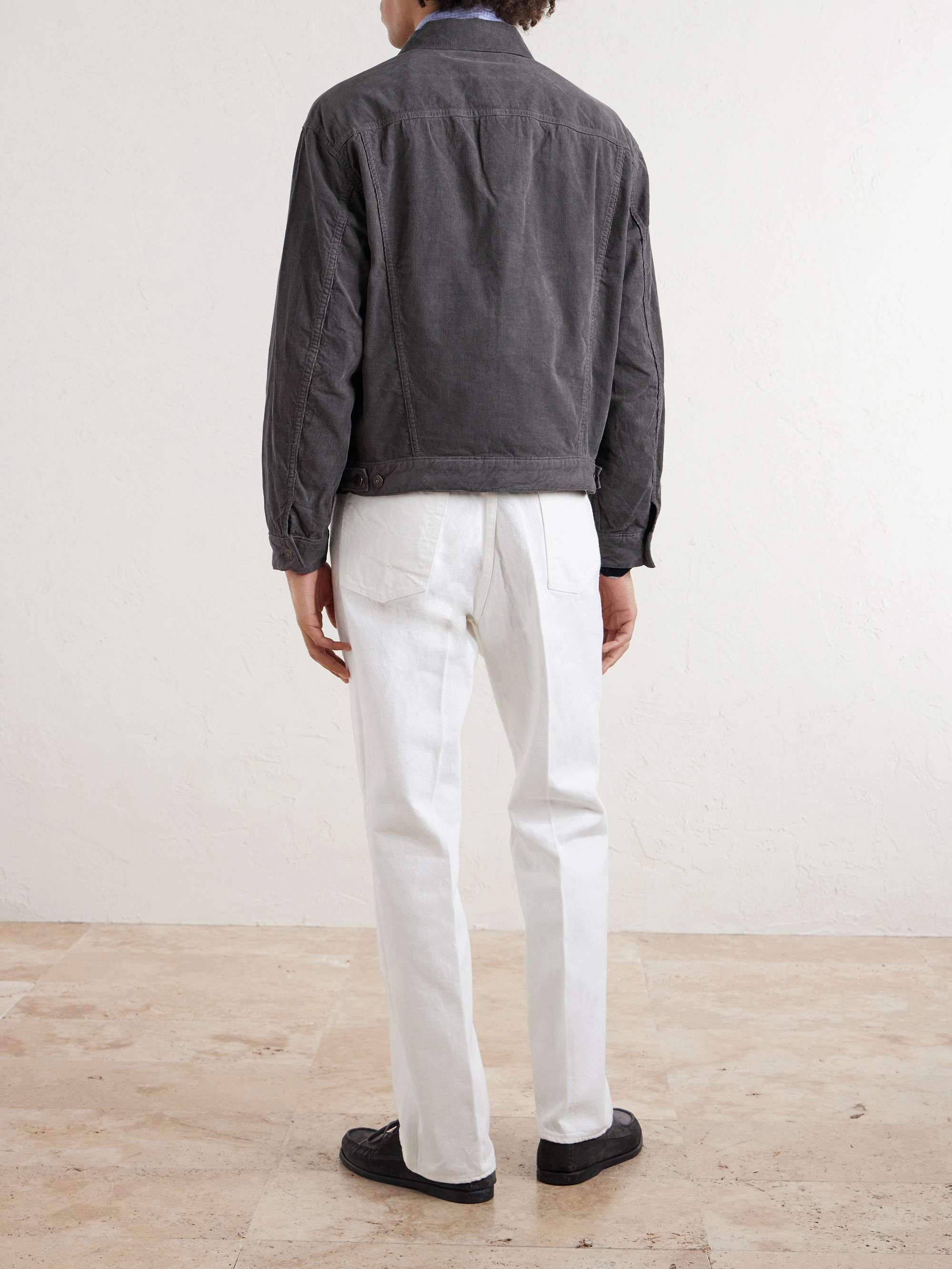 KAPTAIN SUNSHINE T-3 Cropped Cotton-Corduroy Jacket for Men | MR 