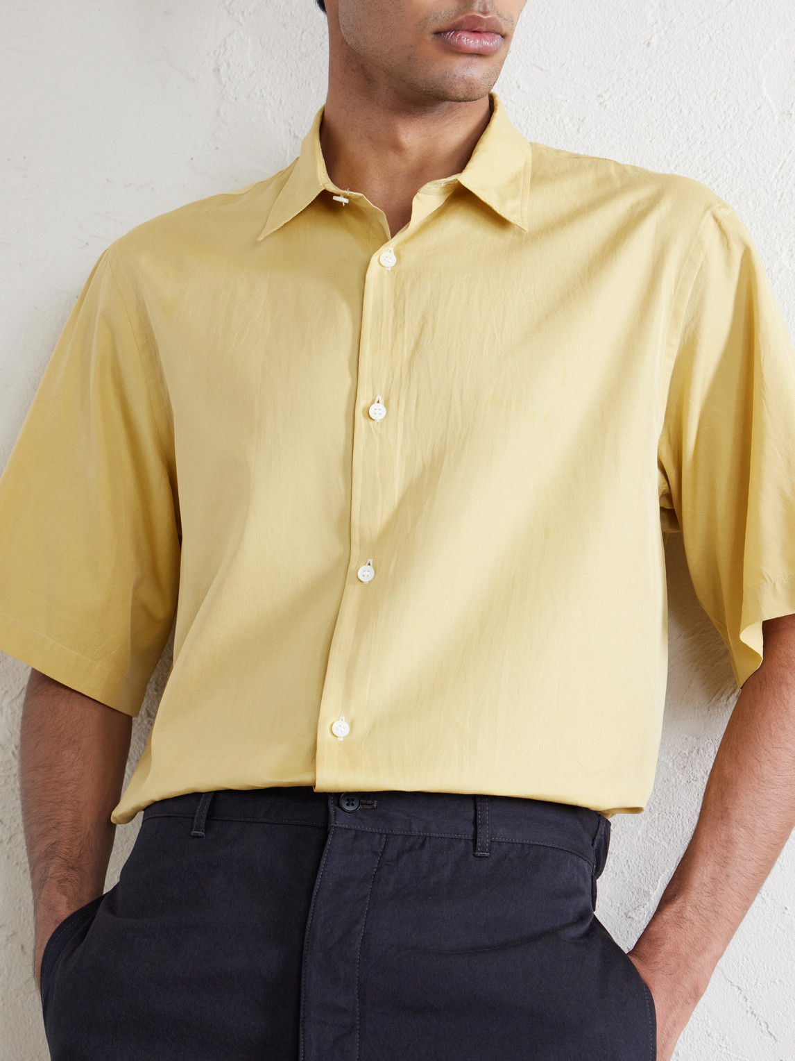 Cotton And Silk-Blend Shirt