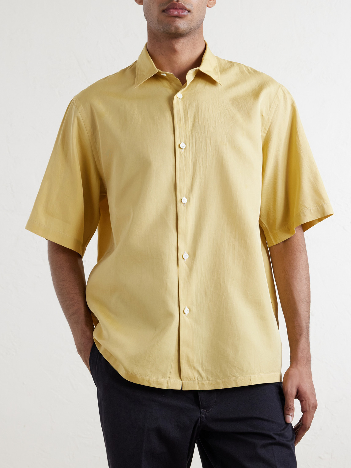 Cotton And Silk-Blend Shirt