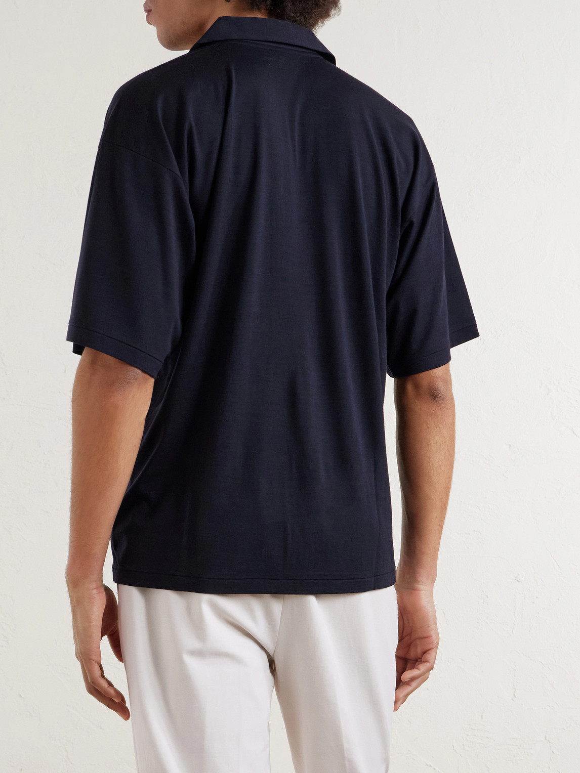 Skipper Oversized Merino Polo Shirt