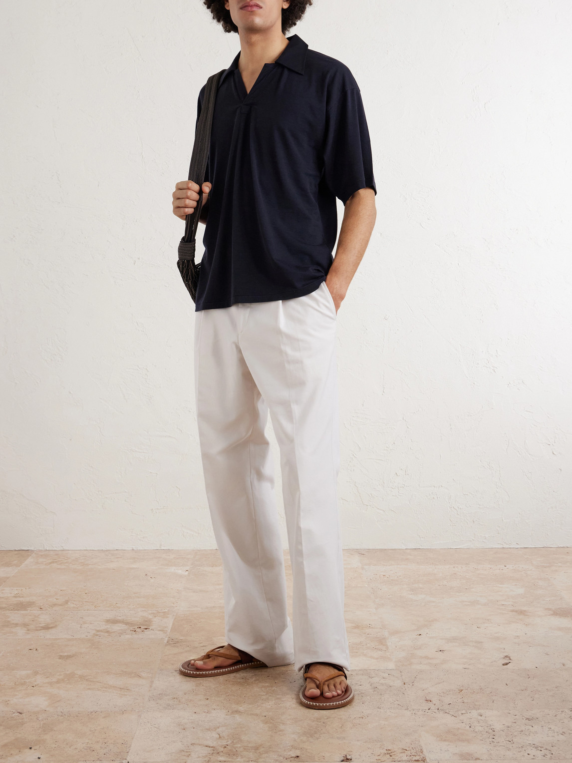 Skipper Oversized Merino Polo Shirt