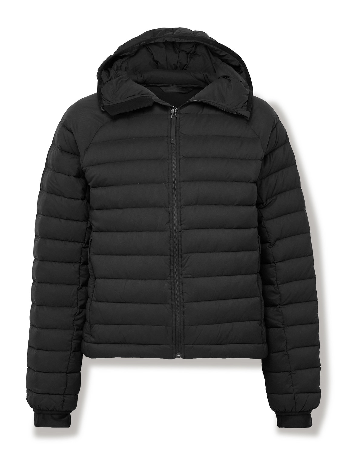 Aztech Mountain Slim-fit Stretch-jersey Trimmed Quilted Shell Down Jacket In Black