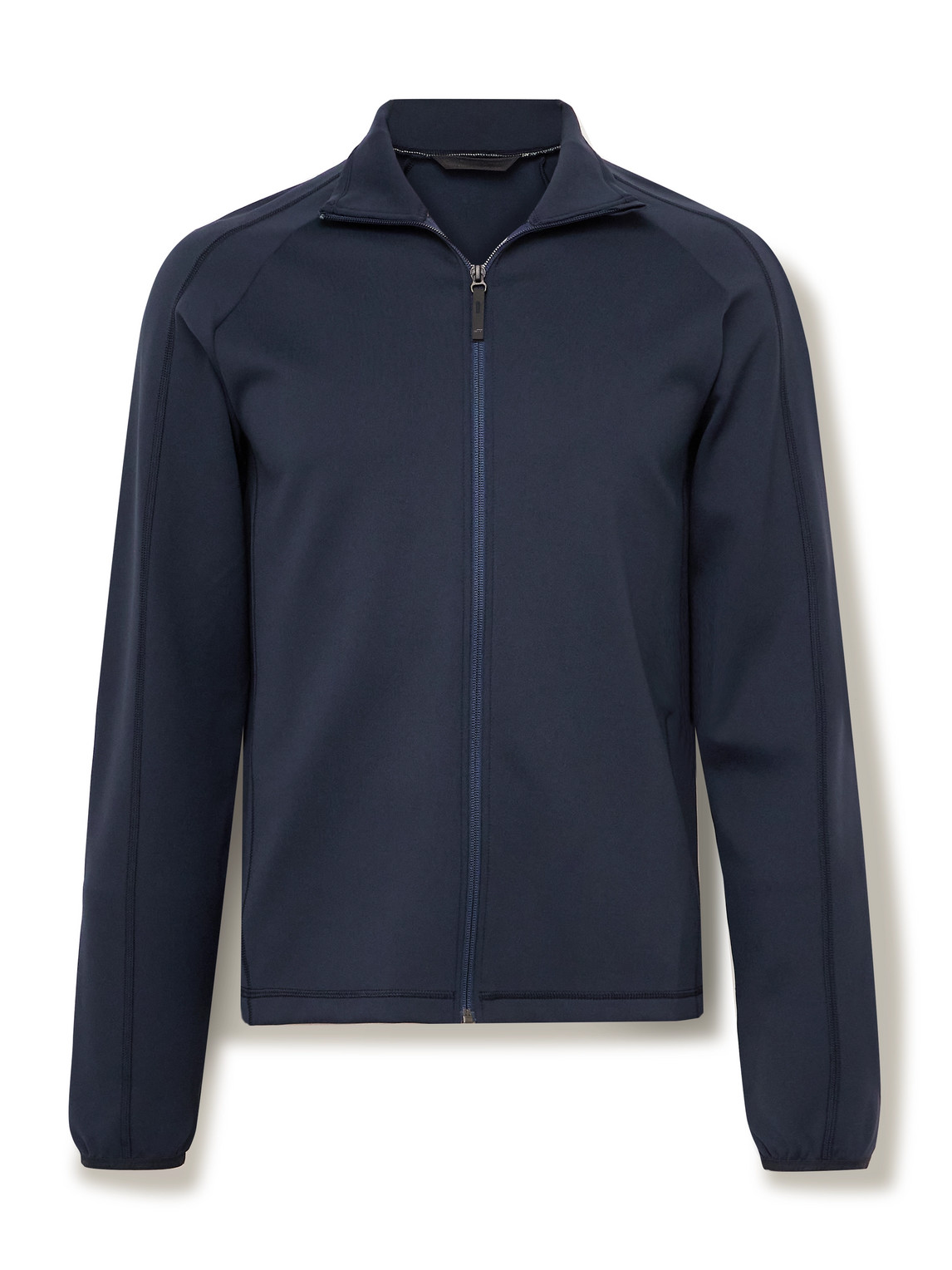 Aztech Mountain Ajax Slim-fit Stretch-jersey Zip-up Ski Mid-layer In Blue