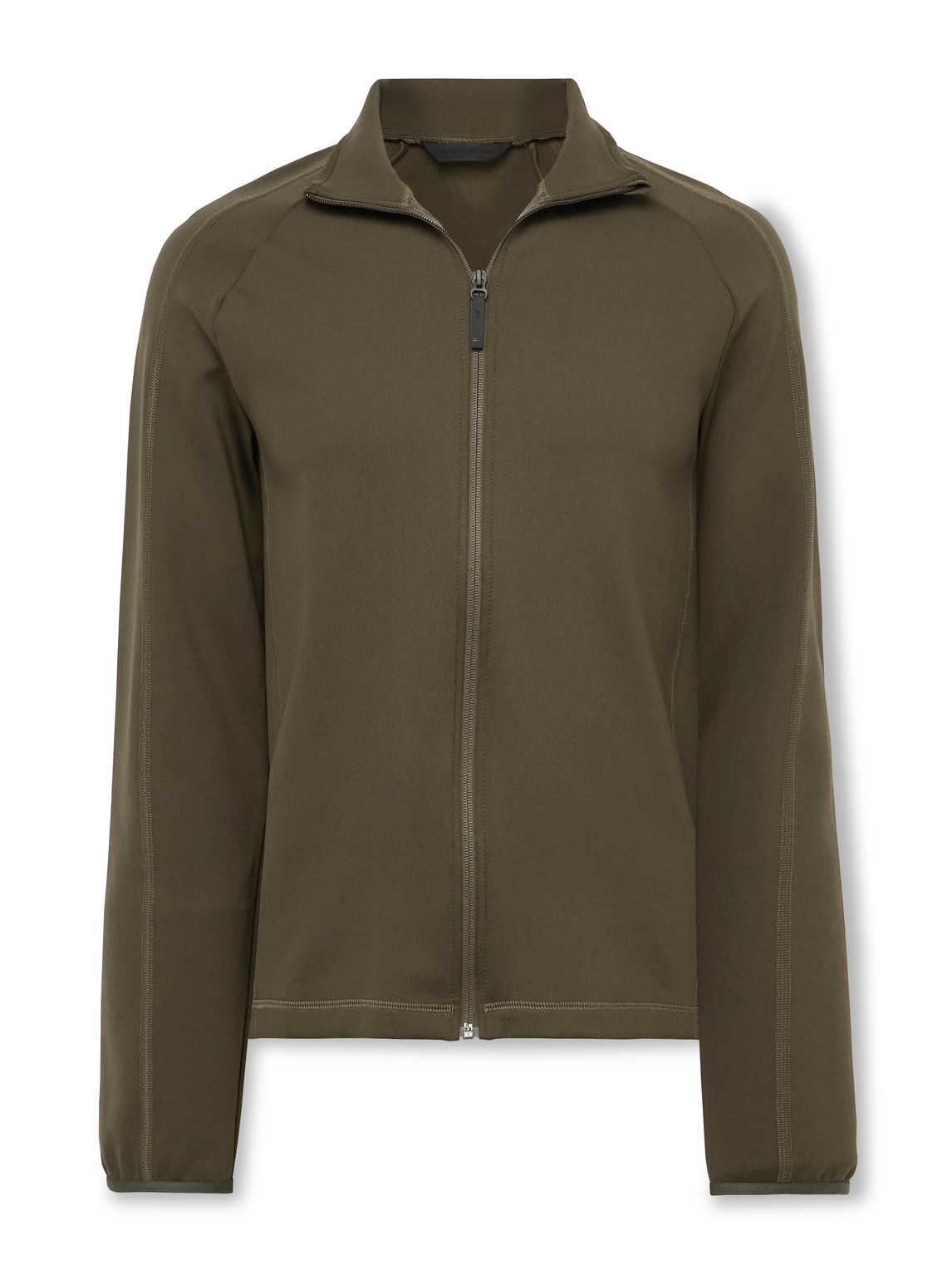 Aztech Mountain Ajax Slim-fit Stretch-jersey Zip-up Ski Mid-layer In Green