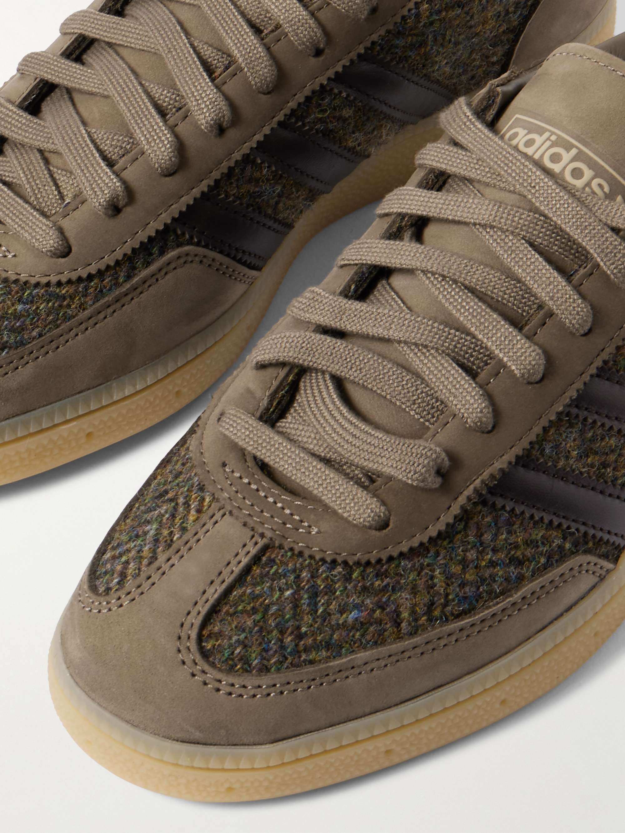 ADIDAS ORIGINALS Handball Spezial Suede and Leather-Trimmed Tweed