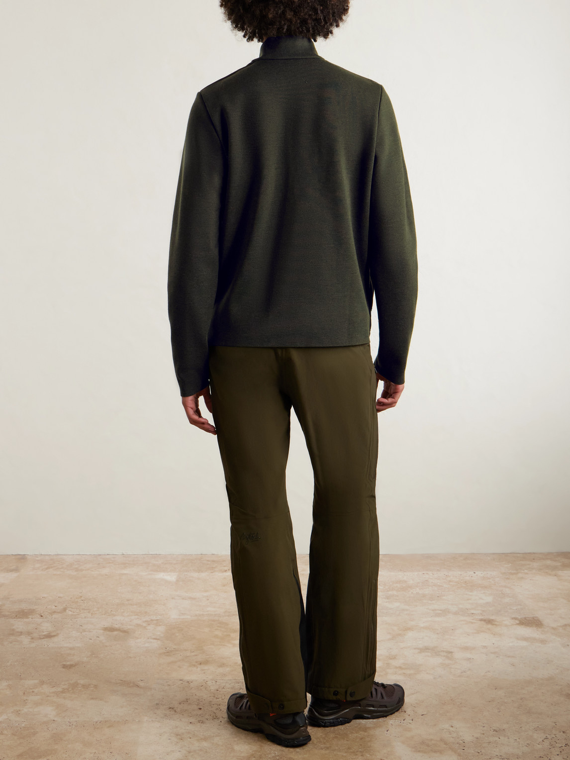 Aztech Mountain Evan Shell And Wool Down Jacket In Green