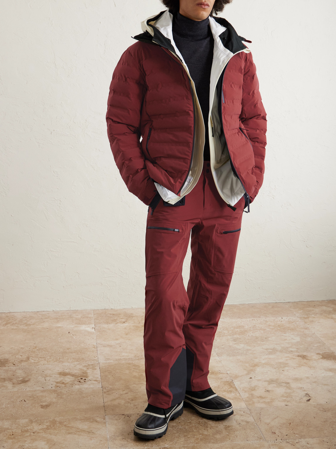Pyramid Quilted Hooded Ski Jacket — 2
