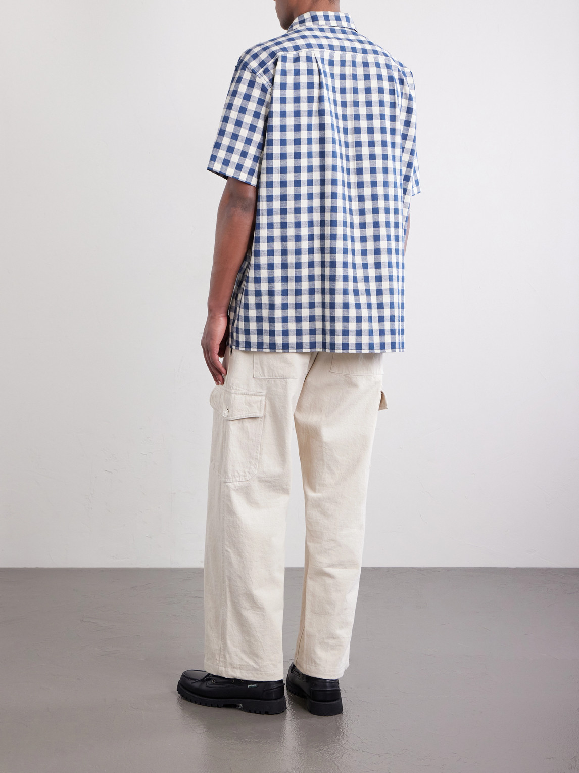 Milano Gingham Cotton And Linen-Blend Shirt
