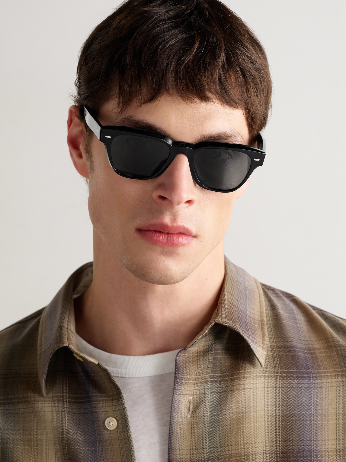 Oliver Peoples Rueny D-frame Acetate Sunglasses In Black