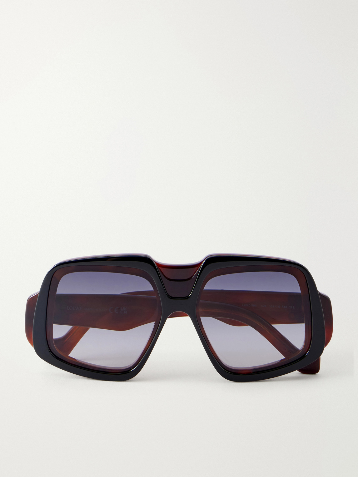 Loewe Anagram Havana Geometric Acetate Sunglasses - Men | Thumbnail 6 Loewe Anagram Havana Geometric Acetate Sunglasses - Men | Thumbnail 6