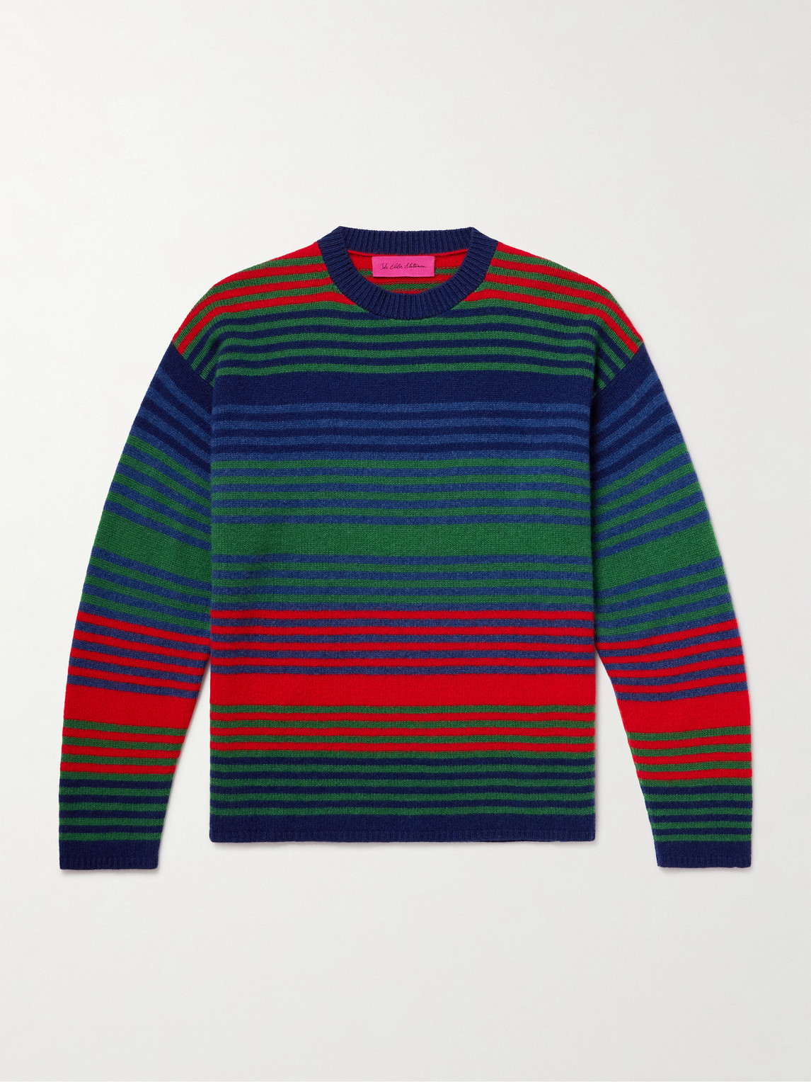 The Elder Statesman Dume Striped Cashmere Sweater