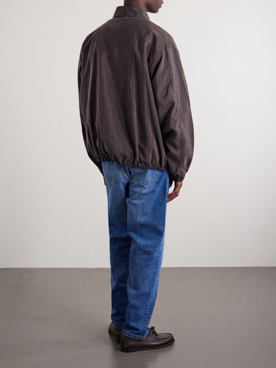  Ssstein - Silk-blend Satin Bomber Jacket - Men - Brown - M 
