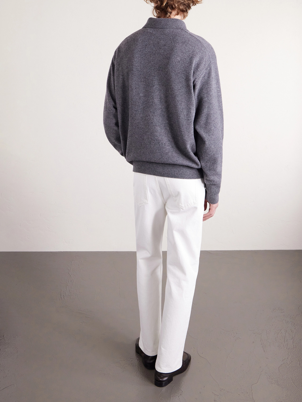  Ssstein - Merino Wool Polo Shirt - Men - Gray - S 