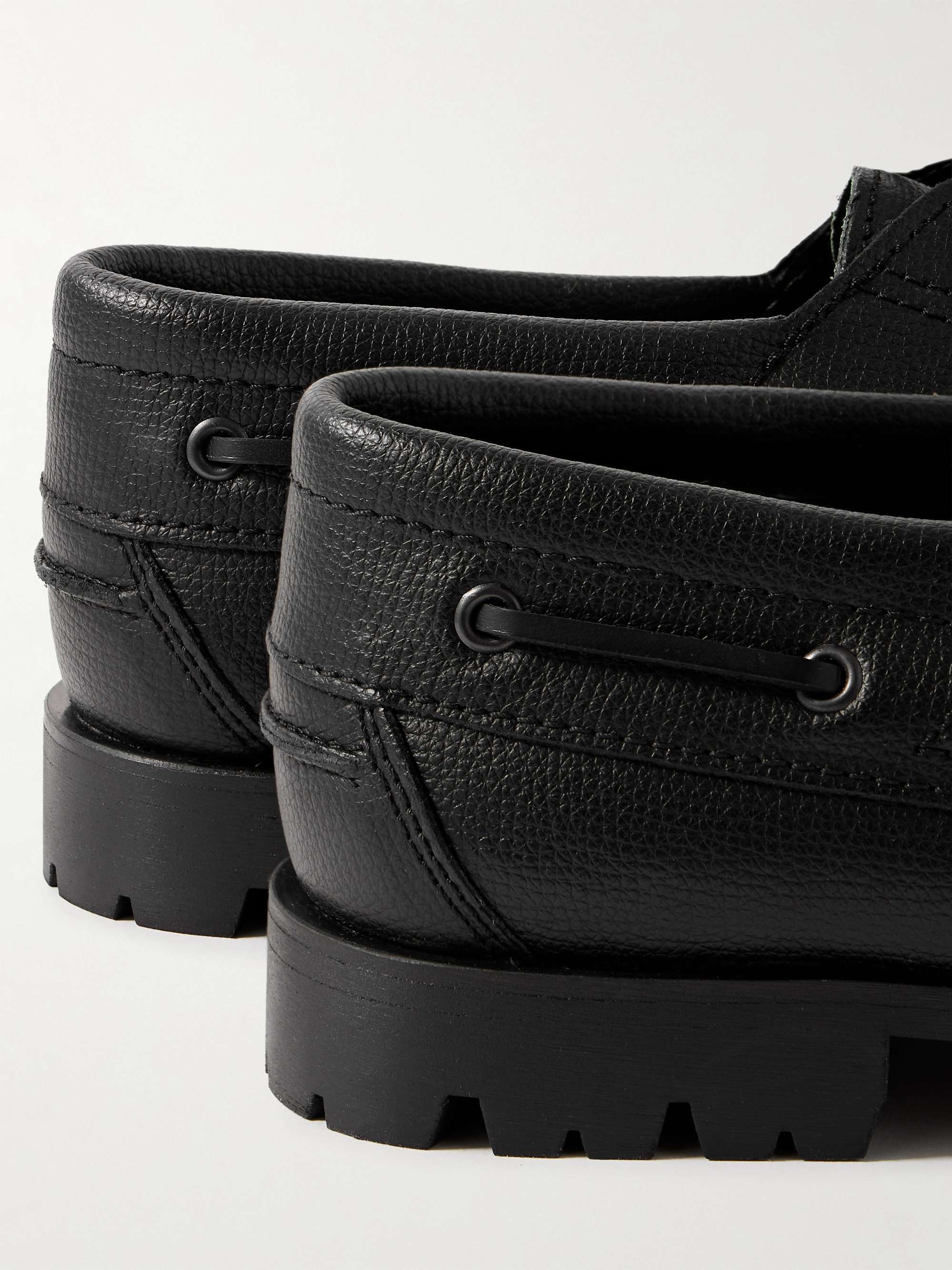 VINNY'S Aztec Full-Grain Leather Boat Shoes for Men | MR PORTER