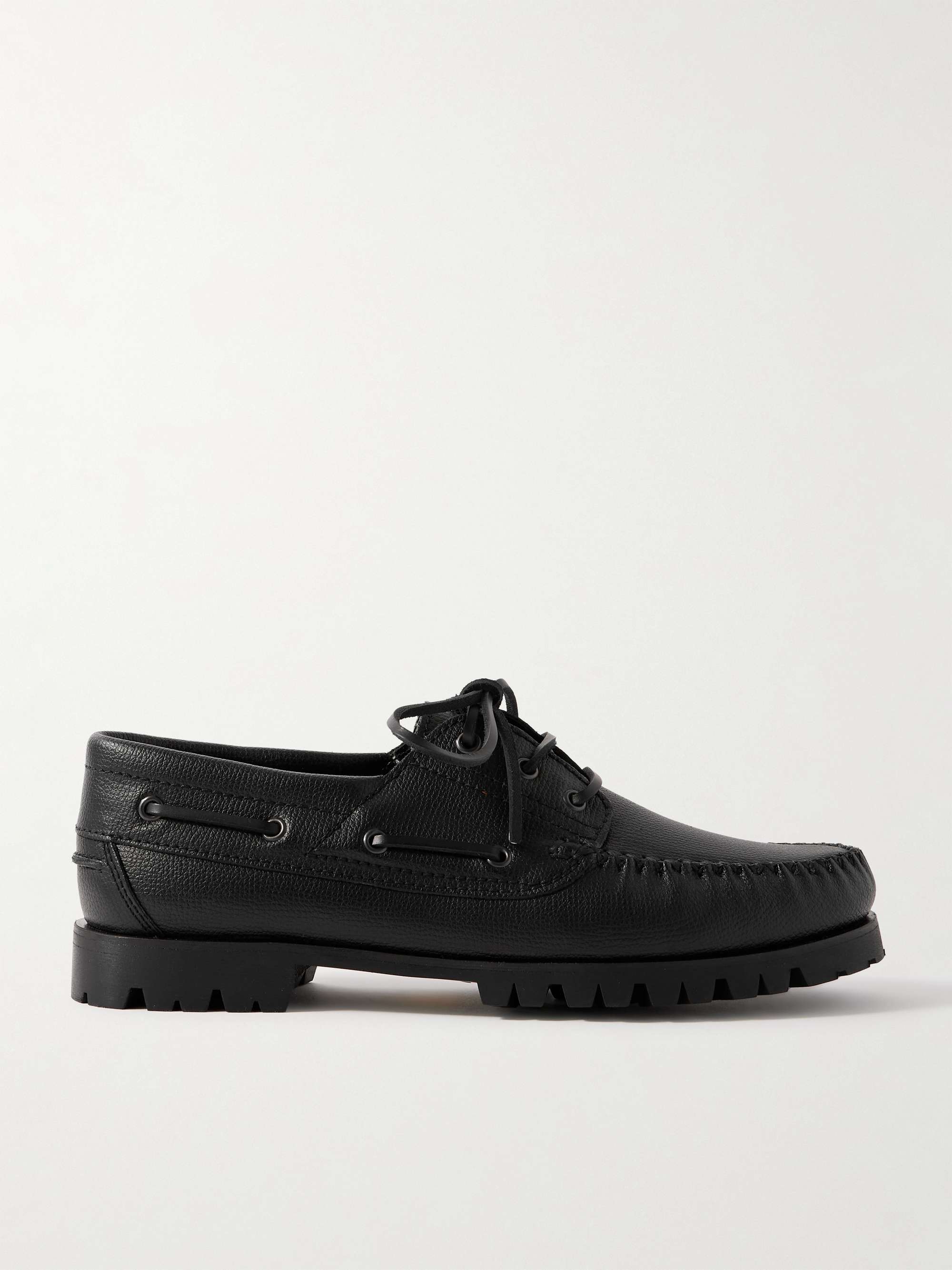 白州 NV VINNY'S Aztec Full-Grain Leather Boat Shoes for Men | MR PORTER