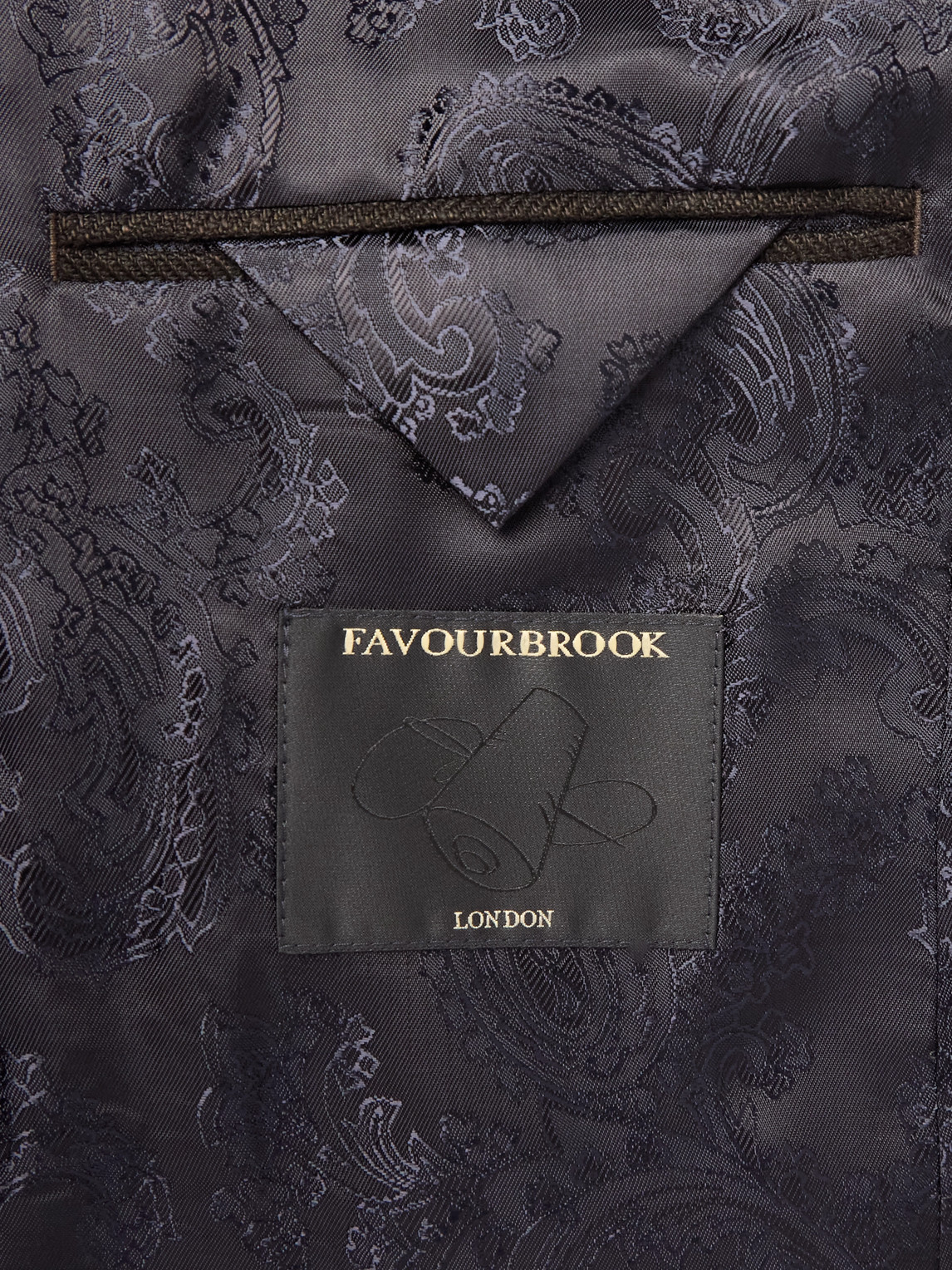 Favourbrook Randwick Slim-fit Faille-trimmed Herringbone Linen And Silk-blend Tuxedo Jacket In Brown