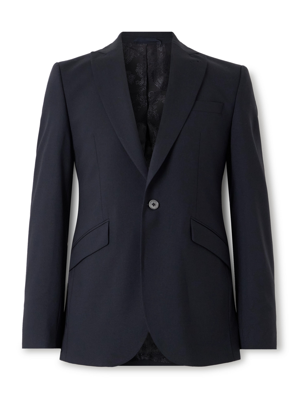 Favourbrook Newport Slim-fit Wool-blend Suit Jacket In Blue
