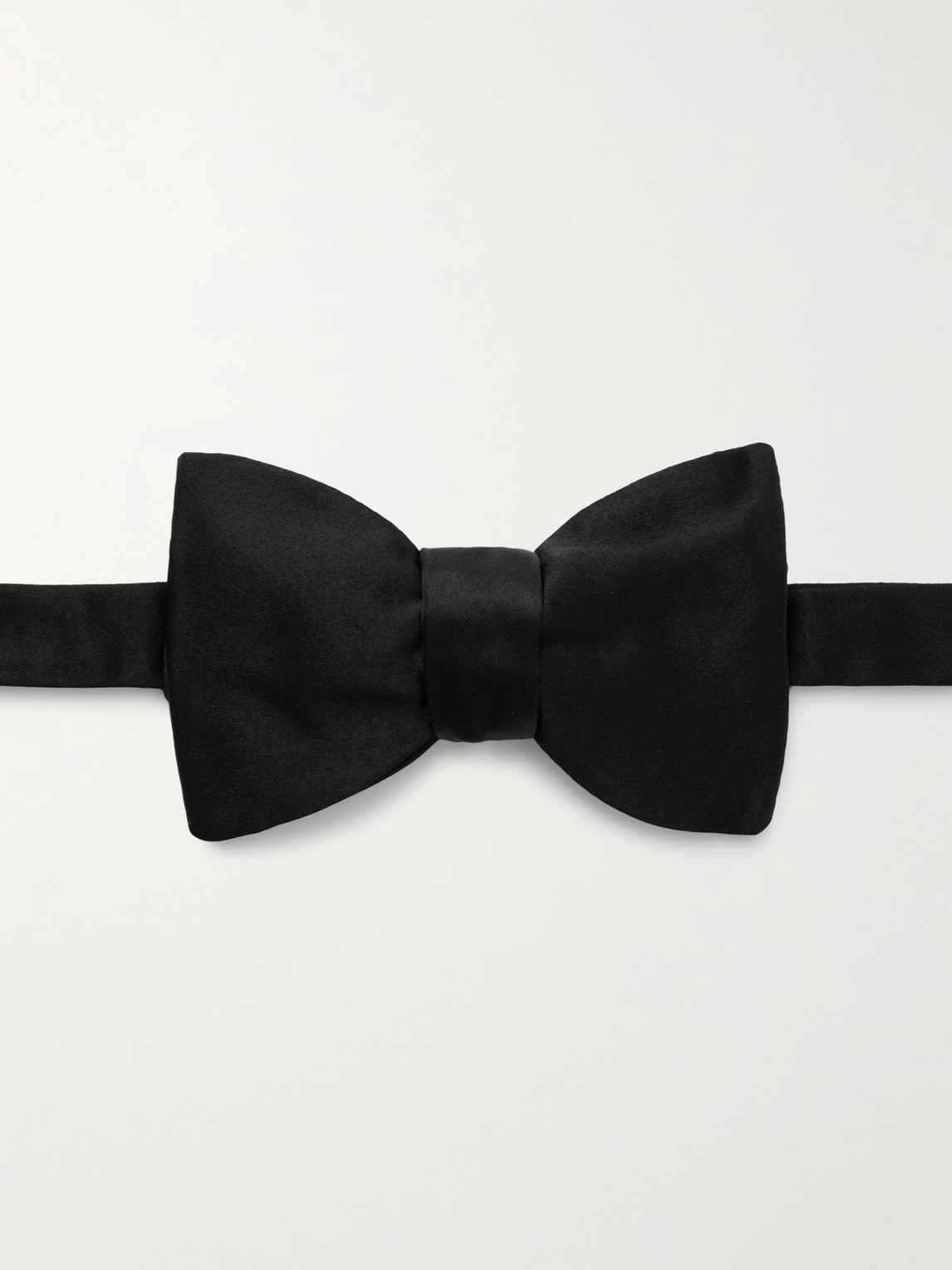 Favourbrook Pre-tied Silk-satin Bow Tie In Black